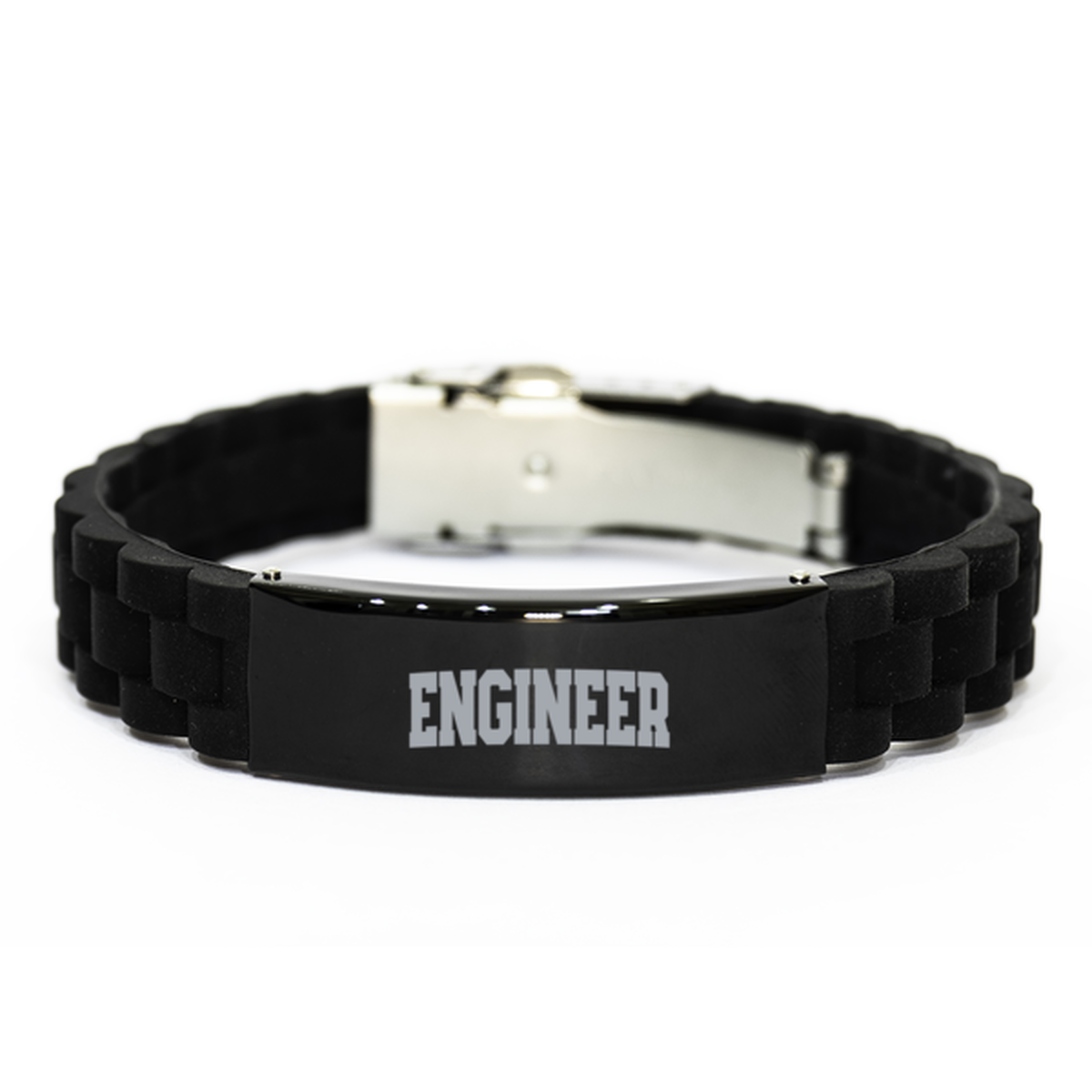 Engineer Engineering Graduation Bracelet, Gifts, Black Glidelock Clasp Bracelet, Christmas, Stocking Stuffer