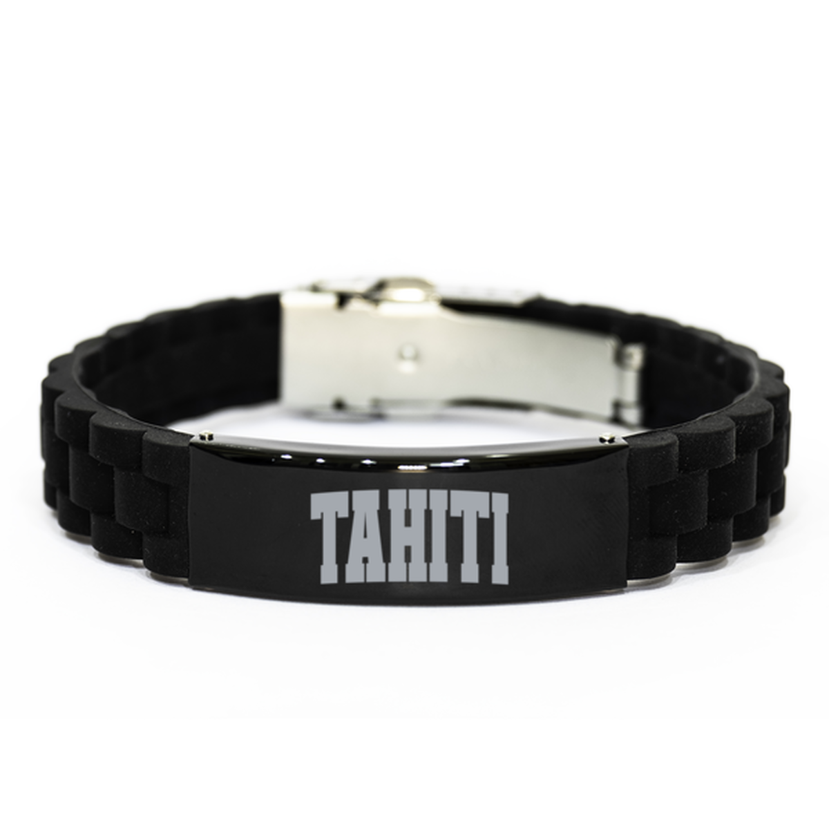 Tahiti Tahitian Moving Away Bracelet, Gifts, Black Glidelock Clasp Bracelet, Christmas, Stocking Stuffer