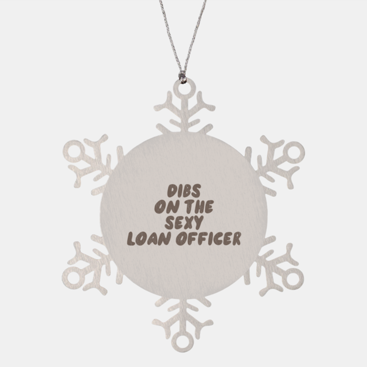 Loan officer Wife Husband Boyfriend Girlfriend Ornament, Gifts, Snowflake Ornament, Christmas, Stocking Stuffer