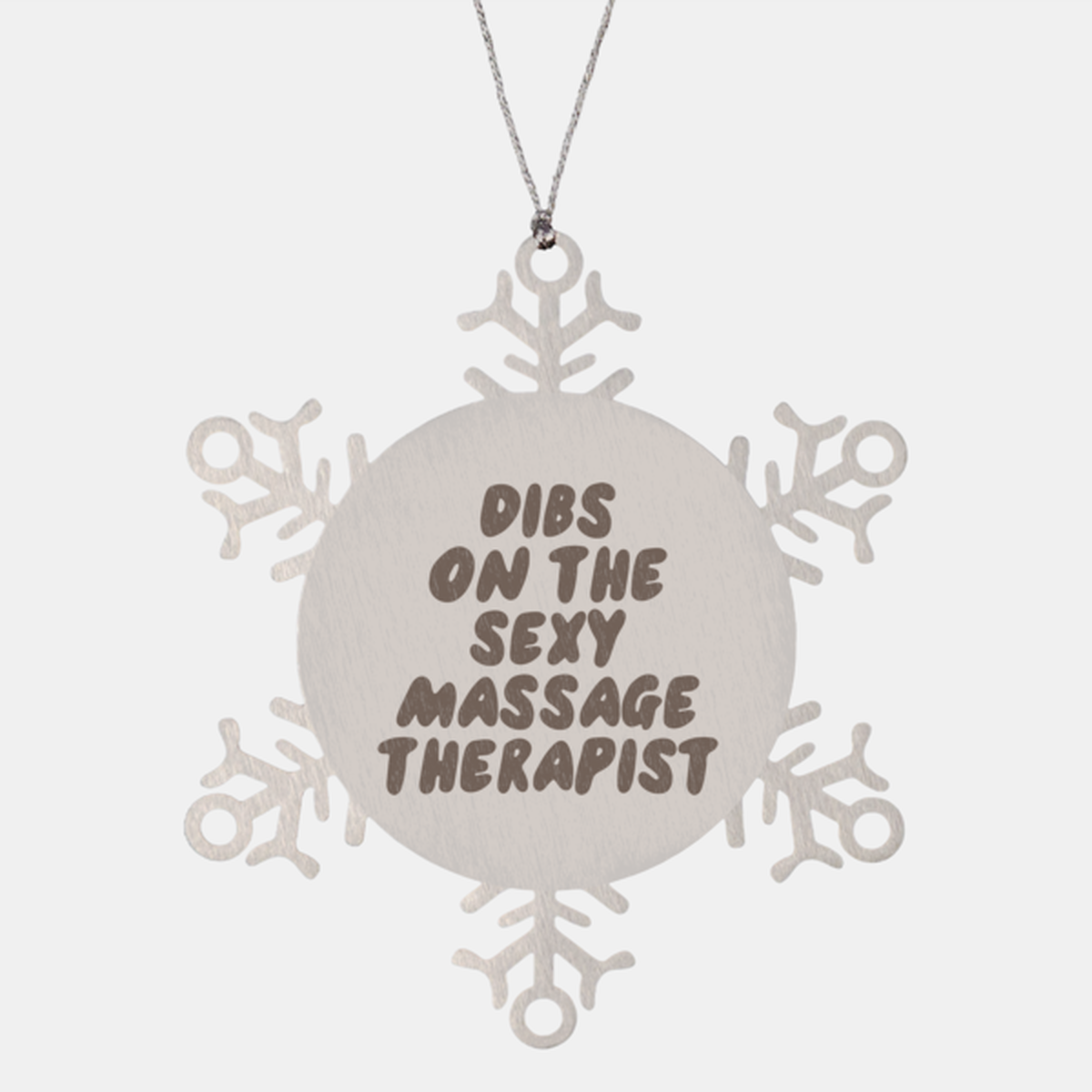 Massage therapist Wife Husband Boyfriend Girlfriend Ornament, Gifts, Snowflake Ornament, Christmas, Stocking Stuffer