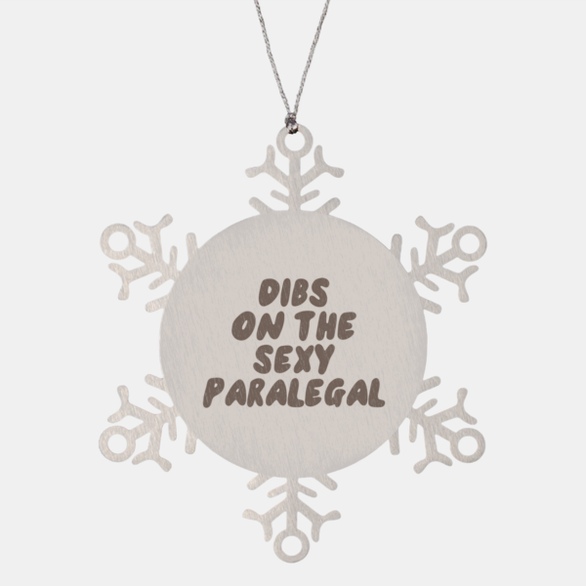 Paralegal Wife Husband Boyfriend Girlfriend Ornament, Gifts, Snowflake Ornament, Christmas, Stocking Stuffer