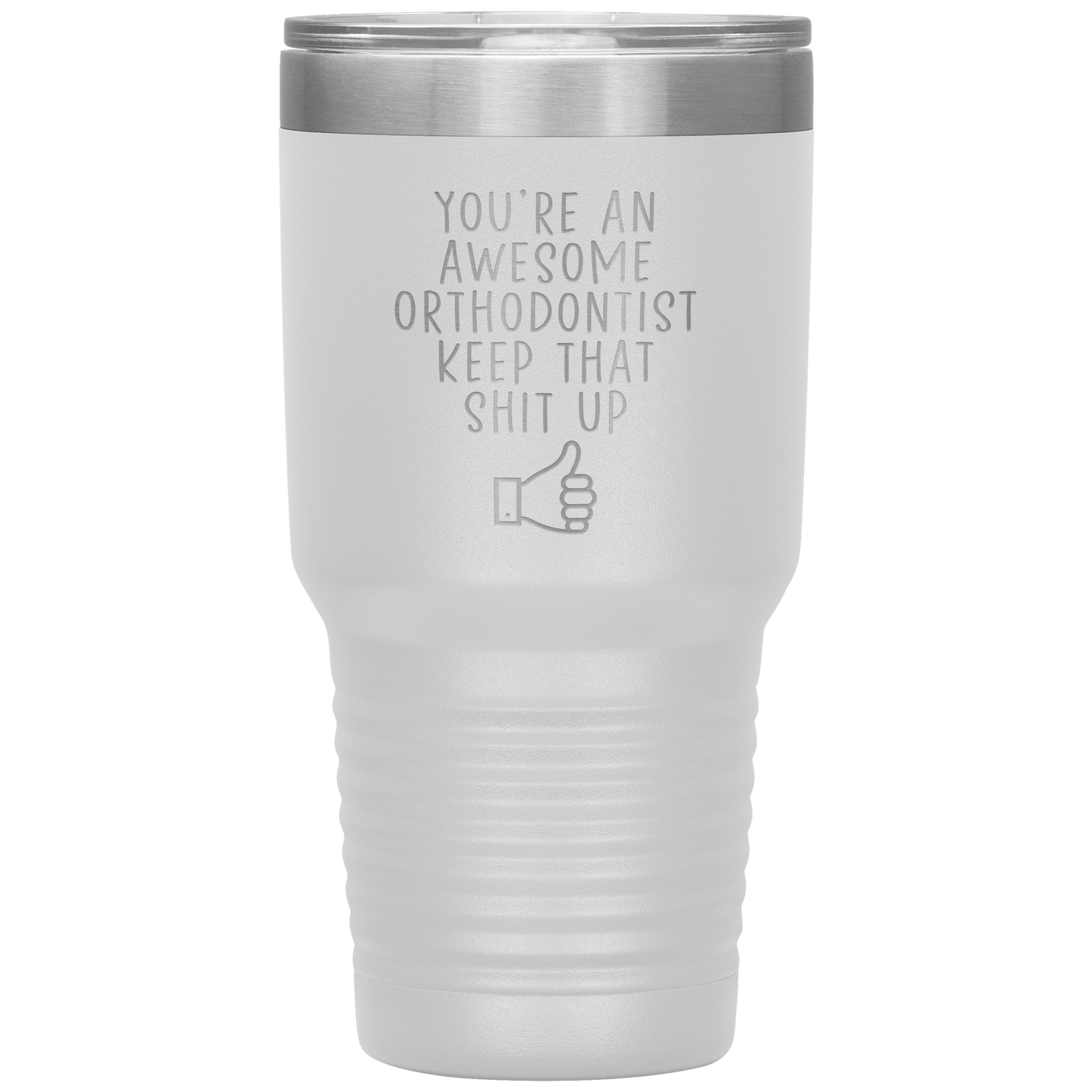 Tumbler orthodontiste, cadeaux orthodontistes, tasse de café de voyage, cadeaux d’anniversaire pour les hommes et les femmes