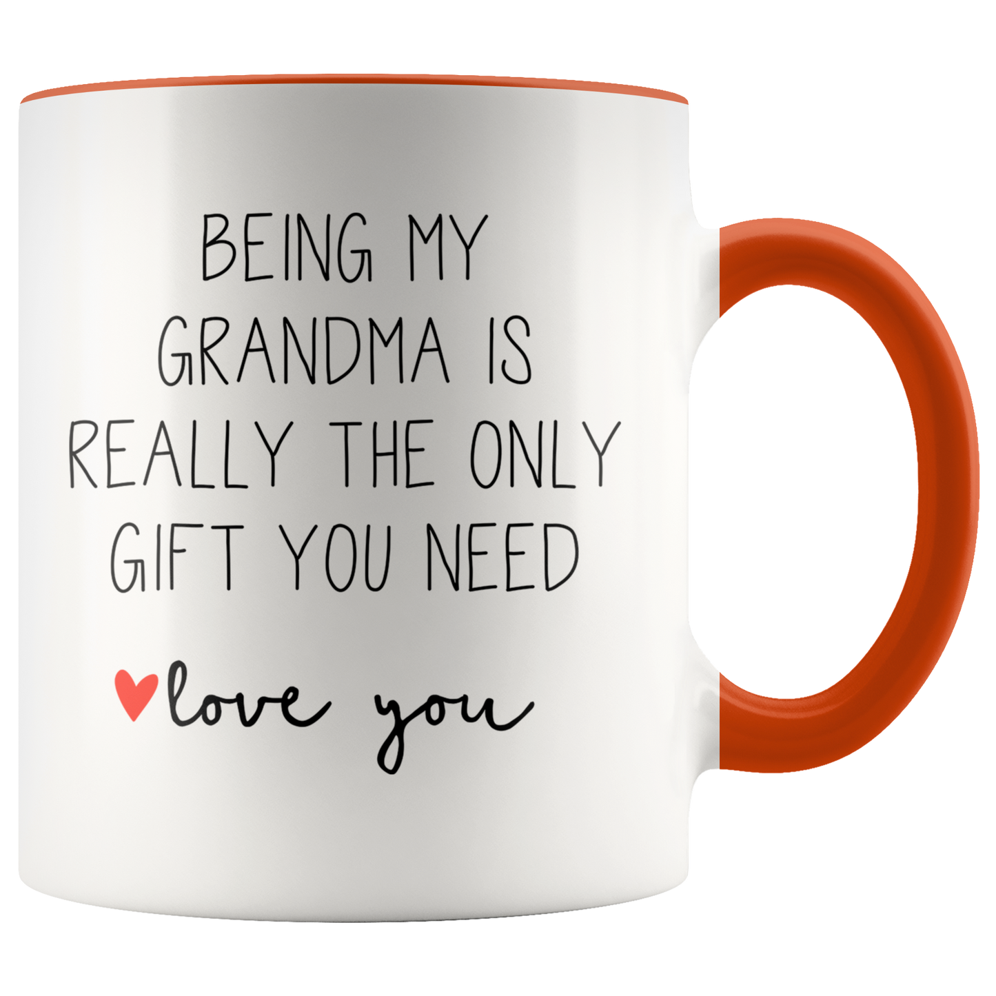 Grandma Gifts, Coffee Mug, Two Tone Accent Cup, Birthday Gift for Men and Women