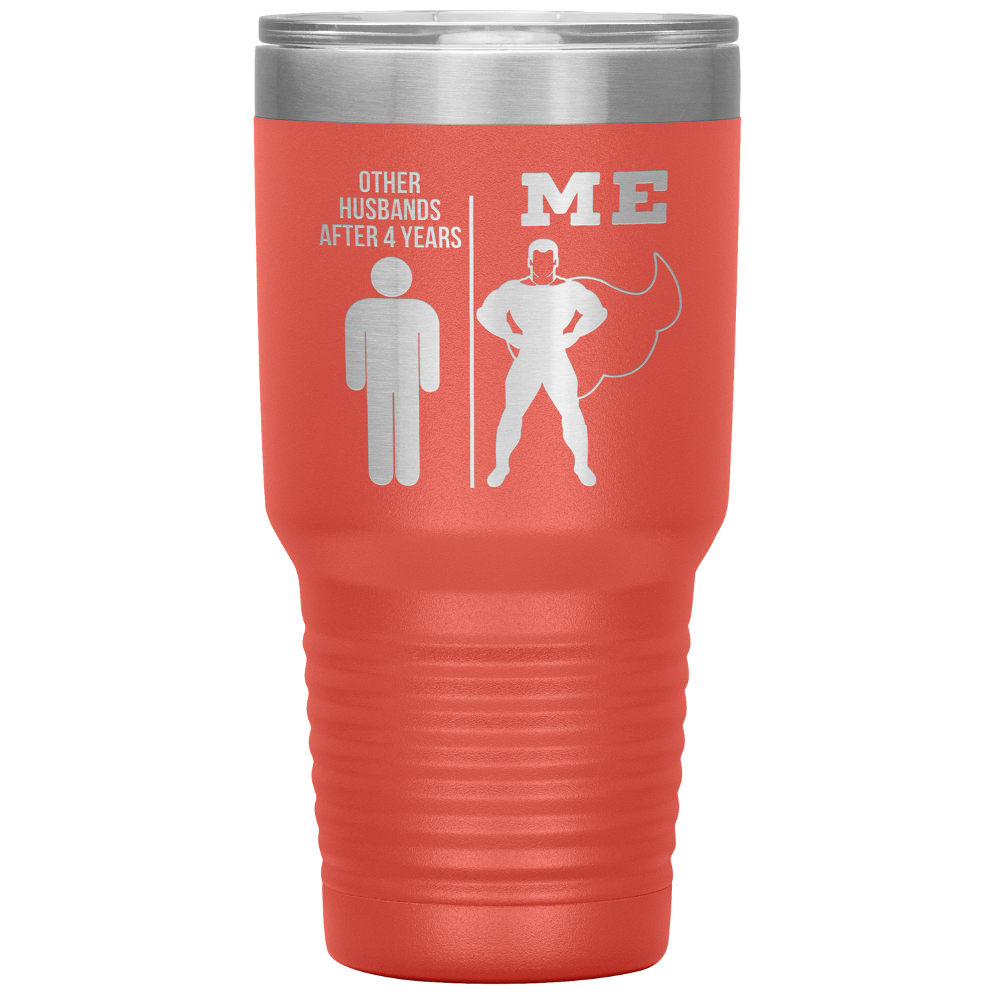 4th Anniversary Tumbler, 4th Anniversary Gifts, 4th Anniversary Coffee Mug, Birthday Gifts for Men