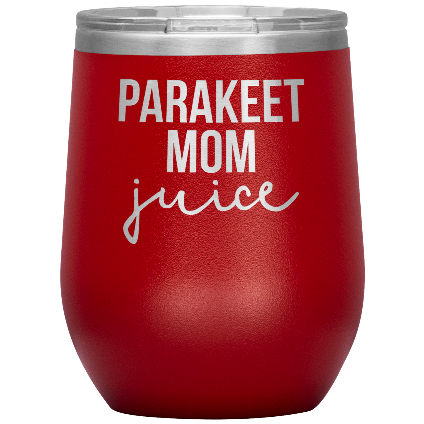 Parakeet Mom Wine Tumbler, Parakeet Mom Gifts, Travel Wine Cup, Birthday Gifts for Men and Women