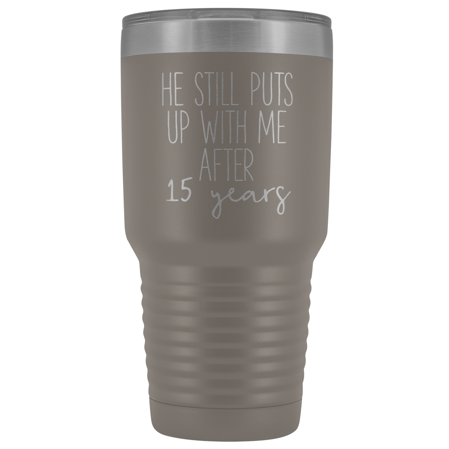 15o Anniversario Tazza, 15o Anniversario Regalo per Moglie, 15o Anniversario per Moglie, 15 Anni Anniversario Regalo per Moglie, Tumbler Mug