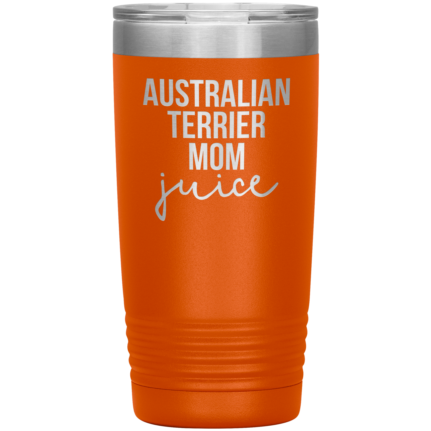 Australian Terrier Mom Tumbler, Funny Travel Coffee Mug, Birthday Gifts for Men and Women