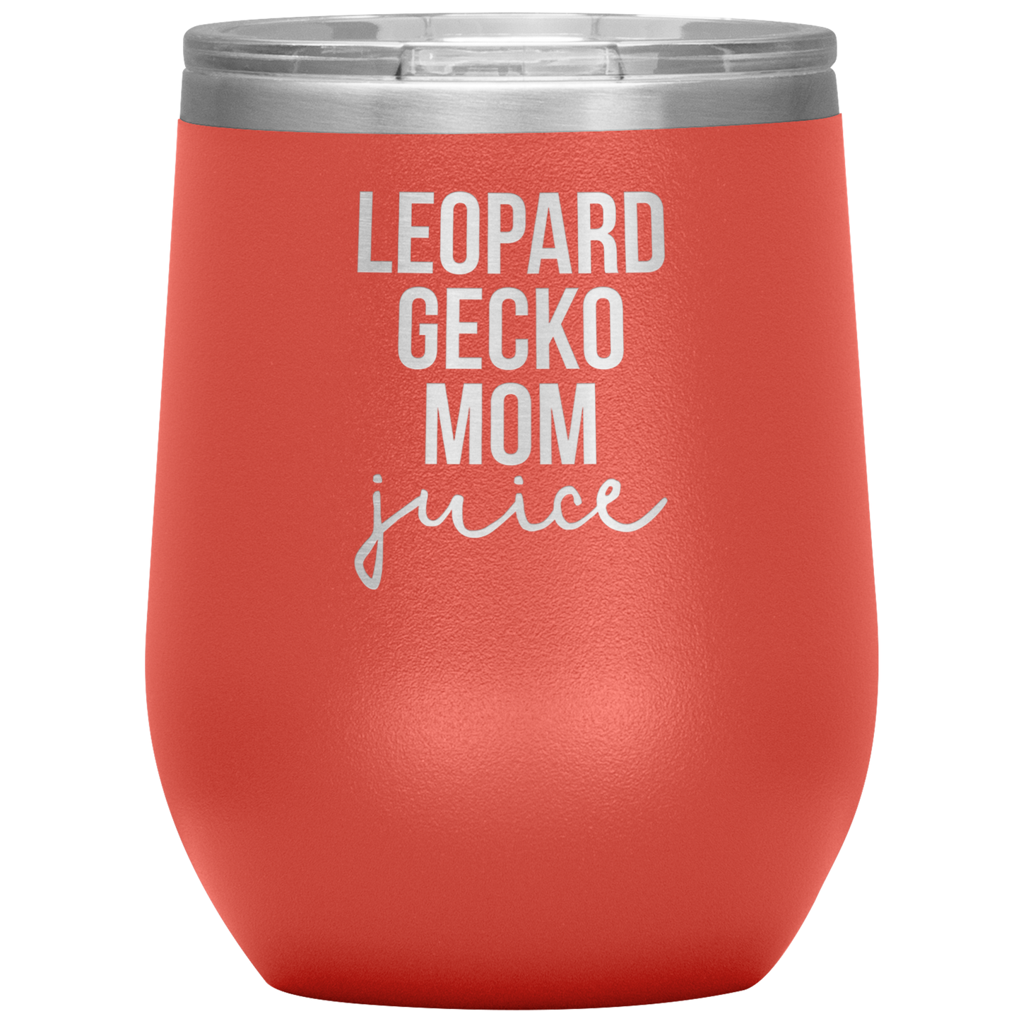 Leopard Gecko Mom Wine Tumbler, Leopard Gecko Mom Gifts, Travel Wine Cup, Birthday Gifts for Men and Women