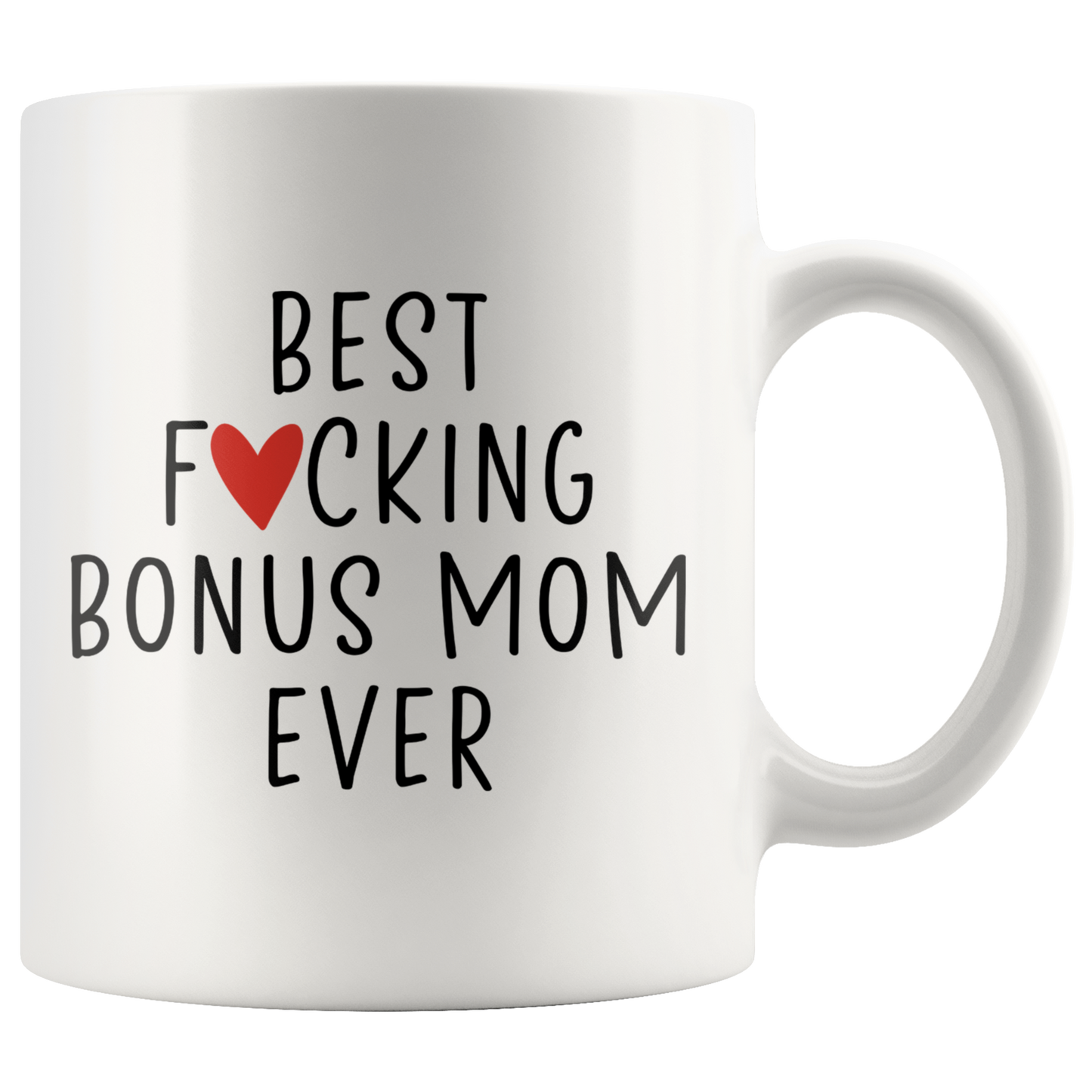 Bonus Mom Gifts, Coffee Mug, Two Tone Accent Cup, Birthday Gift for Men and Women