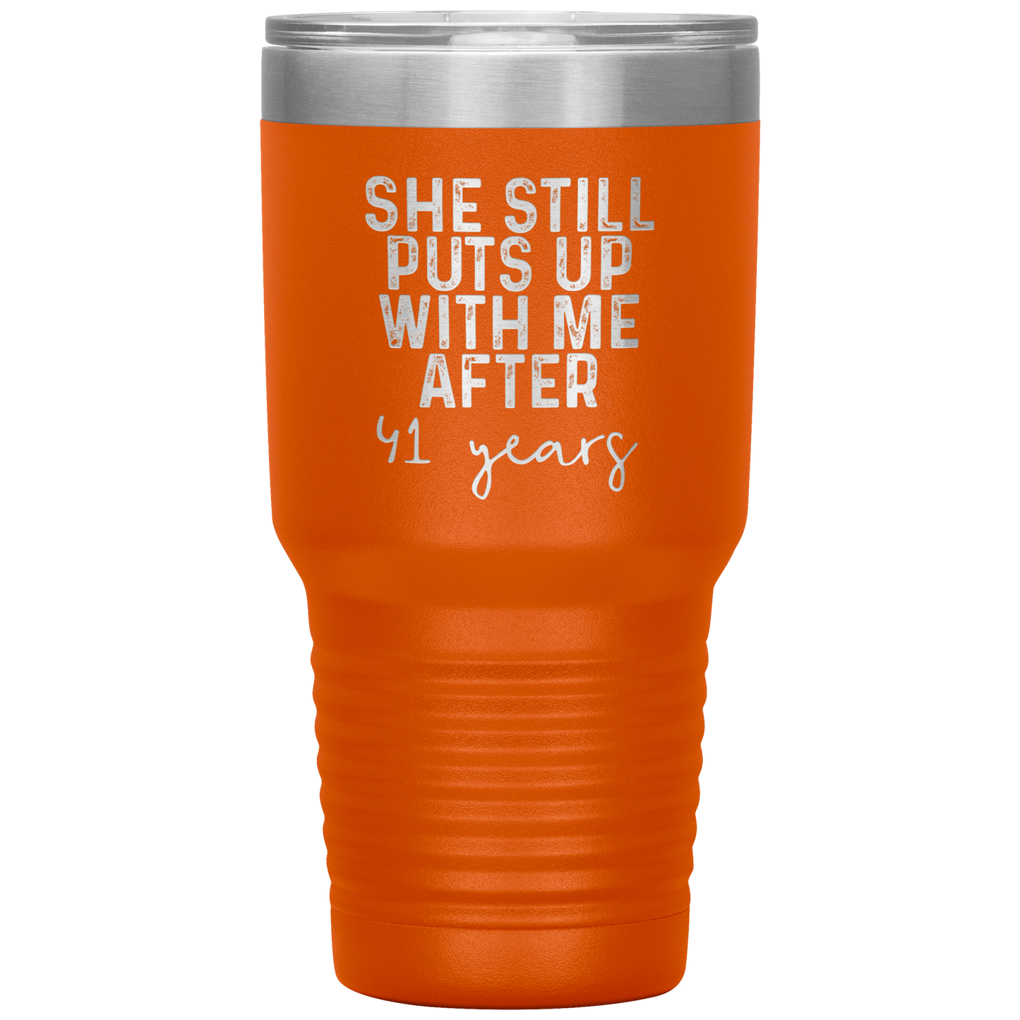 41st Anniversary Gifts for Husband, Coffee Mug, Tumbler, Birthday Gifts for Men and Women