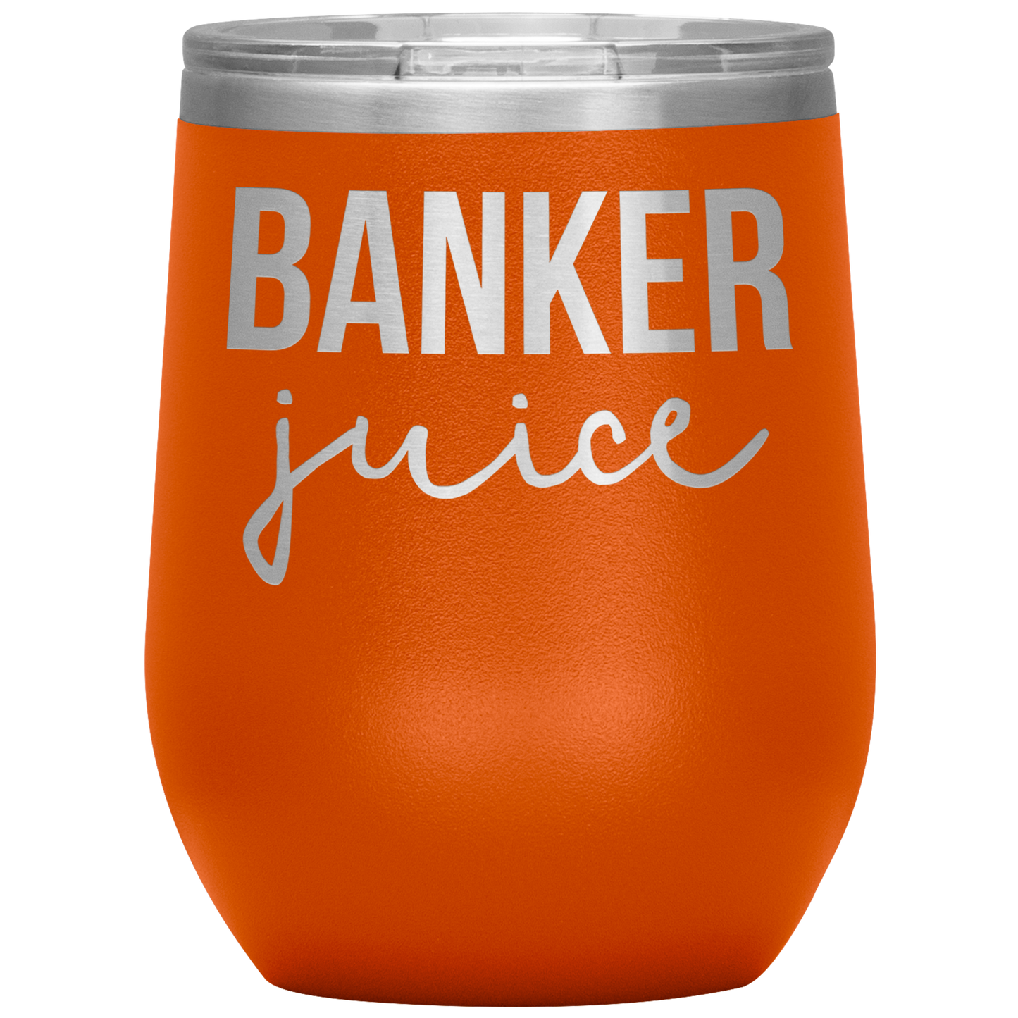 Banker Wine Tumbler, Funny Gifts, Travel Wine Cup, Birthday Gifts for Men and Women