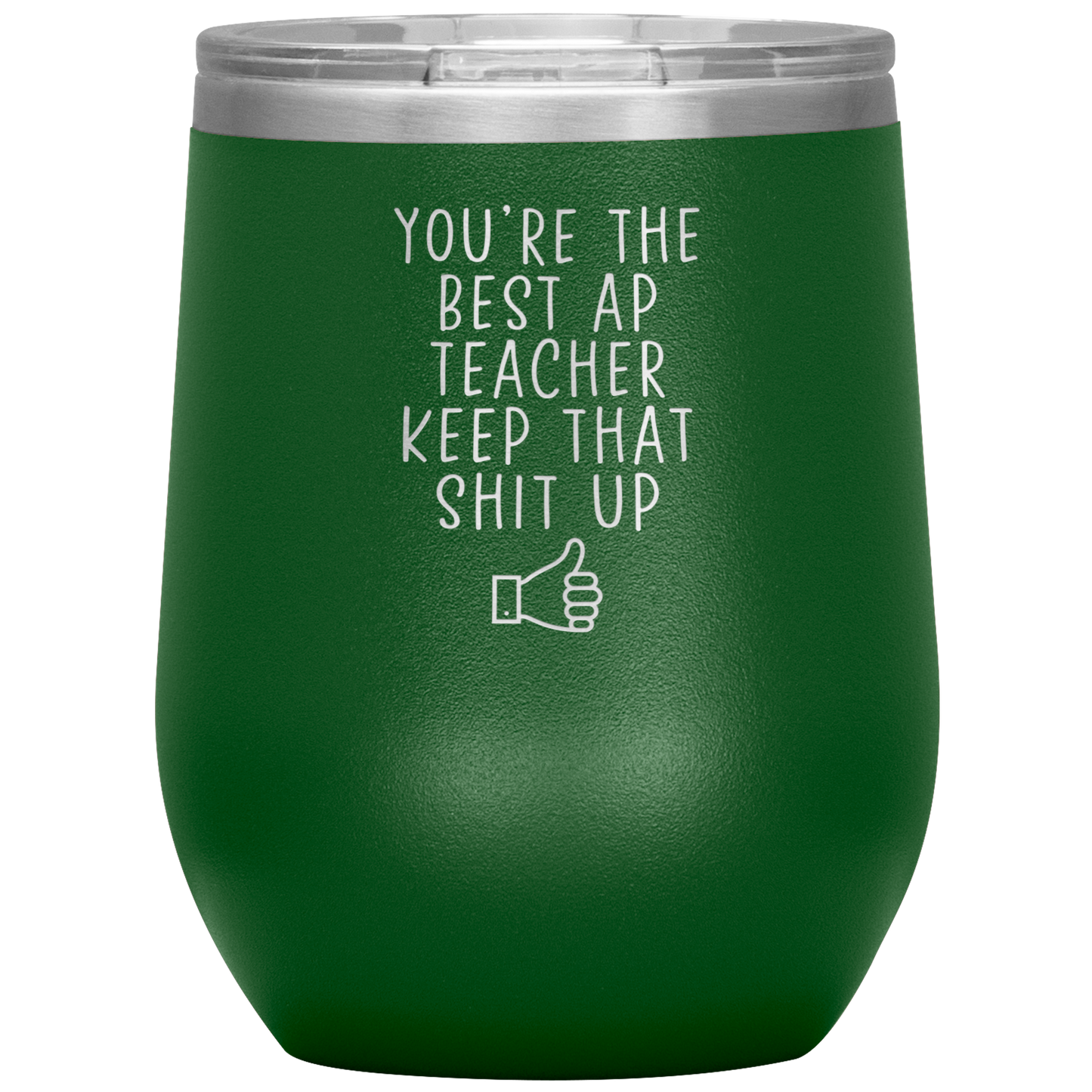 AP Teacher Wine Tumbler, Gifts, Travel Wine Cup, Birthday Gifts for Men and Women