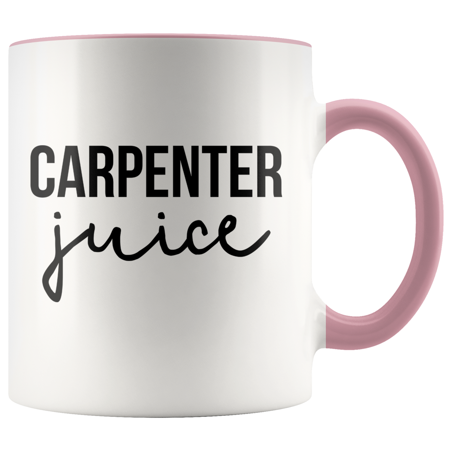 Carpenter Gifts, Coffee Mug, Two Tone Accent Cup, Birthday Gift for Men and Women