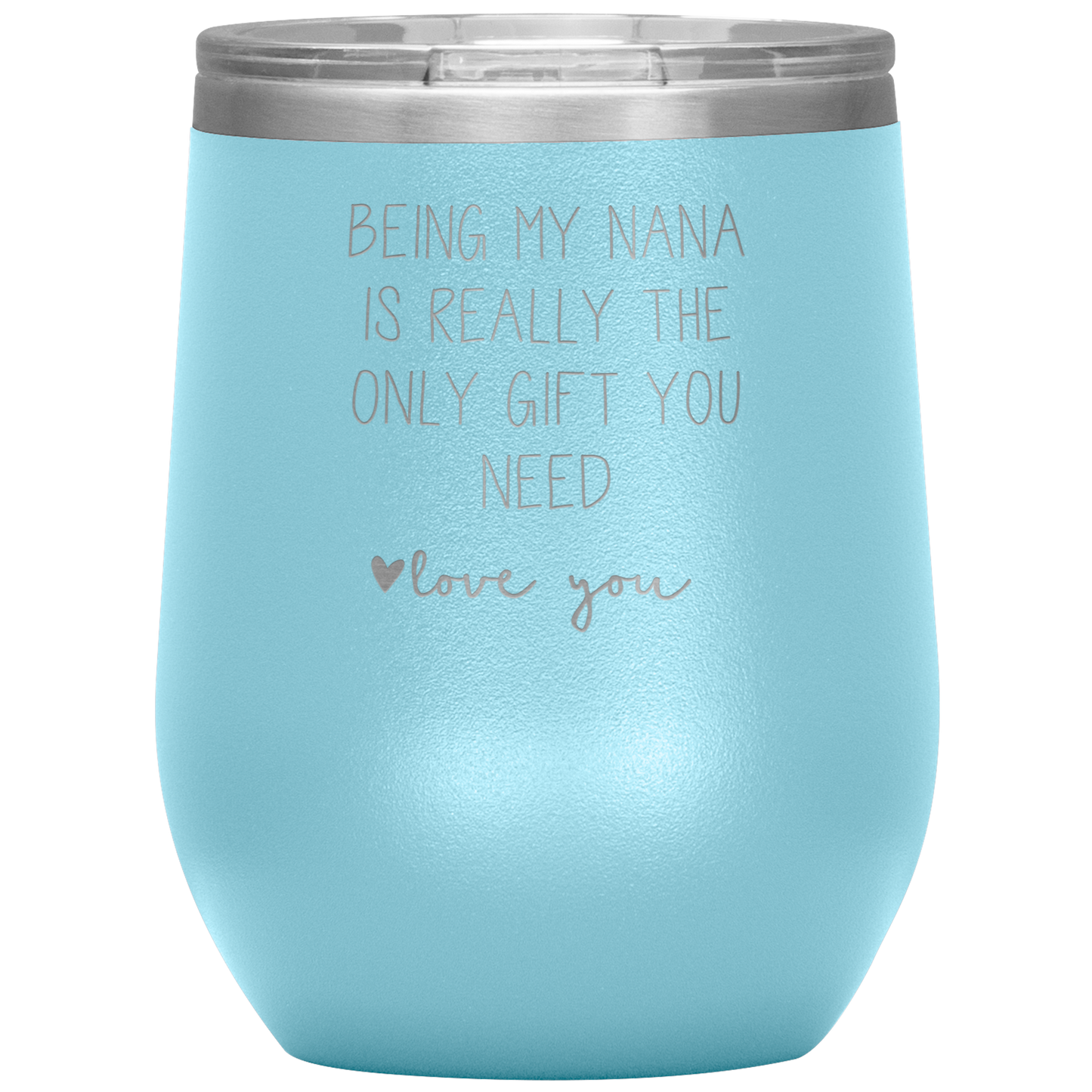 Nana Wine Tumbler, Nana Gifts, Travel Wine Cup, Birthday Gifts for Men and Women