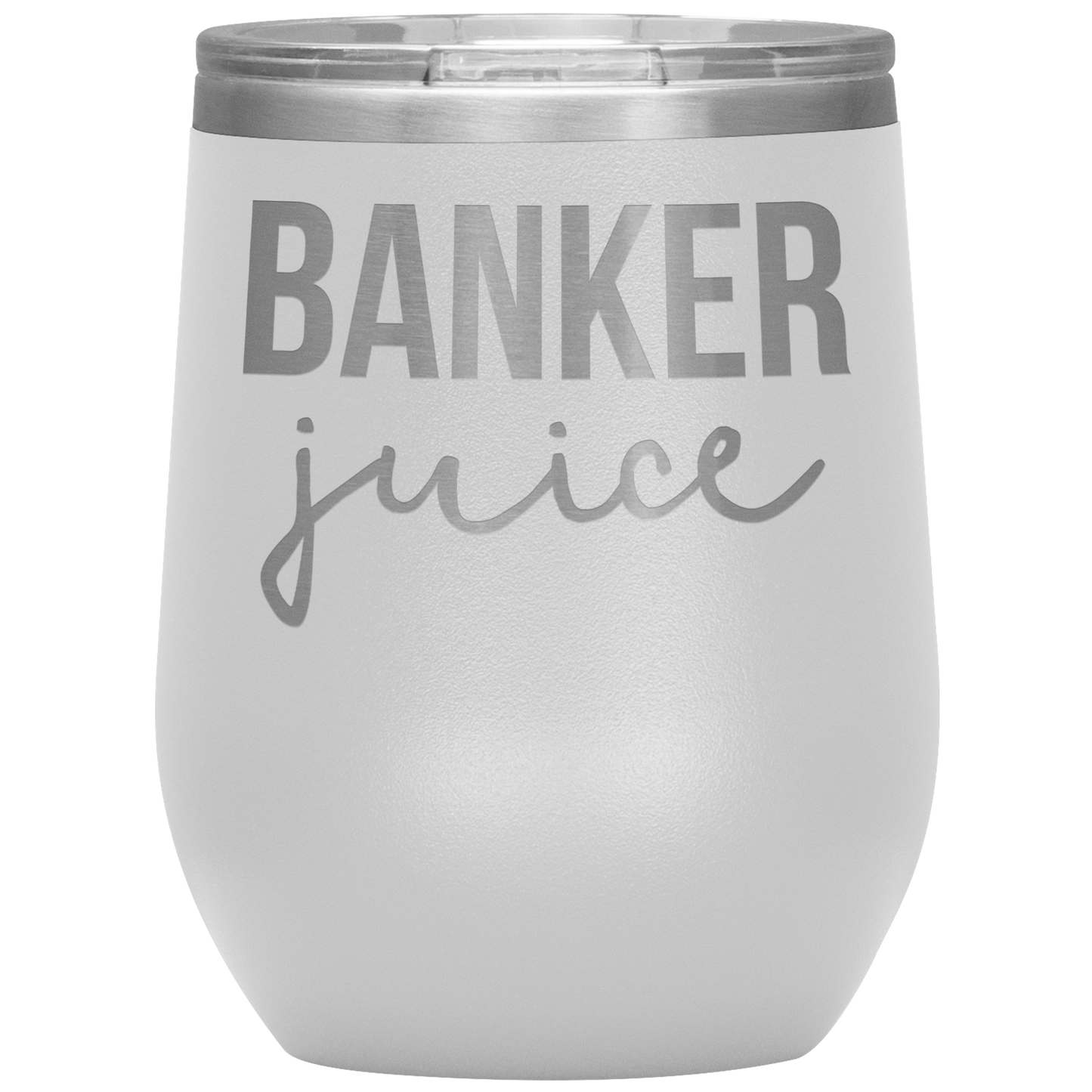 Banker Wine Tumbler, Funny Gifts, Travel Wine Cup, Birthday Gifts for Men and Women