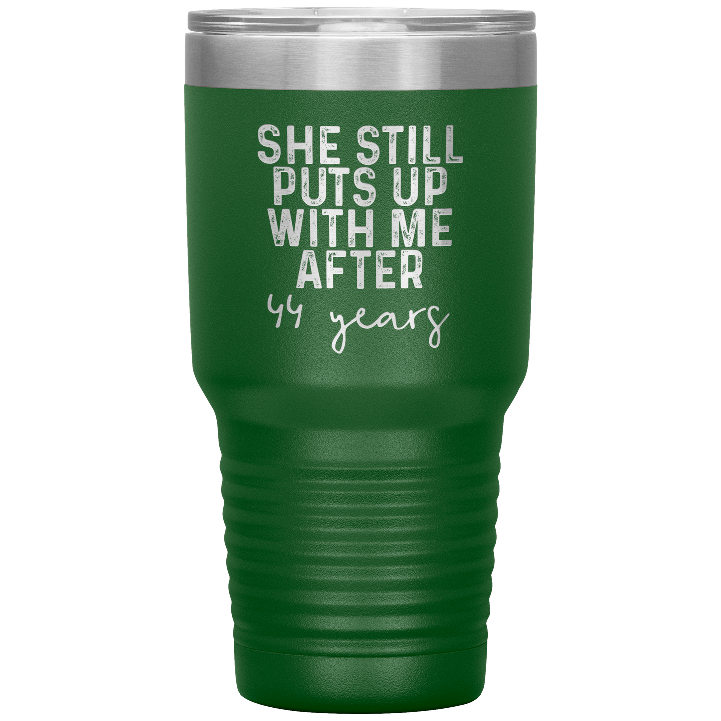 44th Anniversary Gifts for Husband and Wife, Coffee Mug, Tumbler, Birthday Gifts for Men and Women