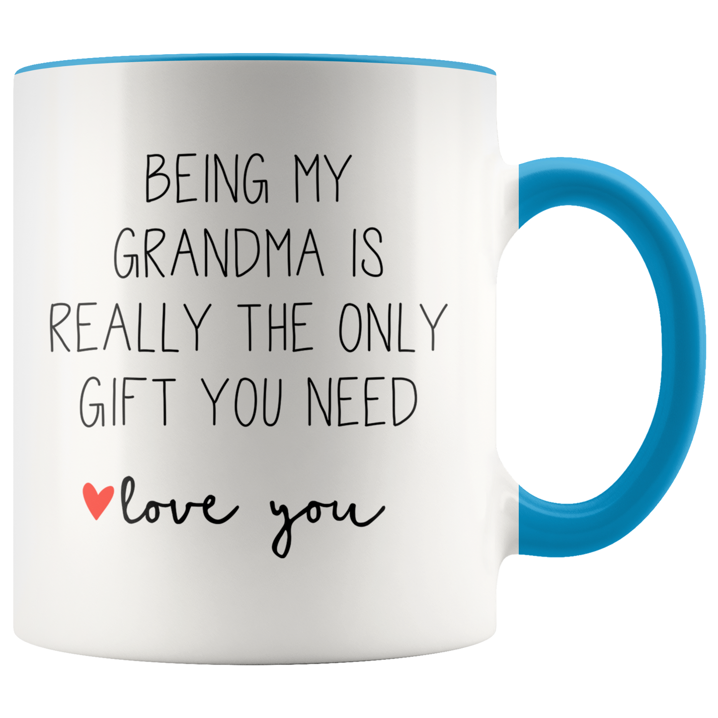 Grandma Gifts, Coffee Mug, Two Tone Accent Cup, Birthday Gift for Men and Women