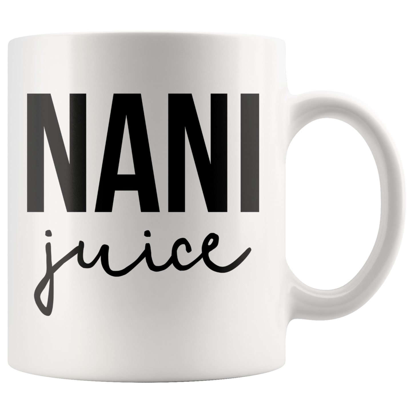 Nani Gifts, Coffee Mug, Two Tone Accent Cup, Birthday Gift for Men and Women