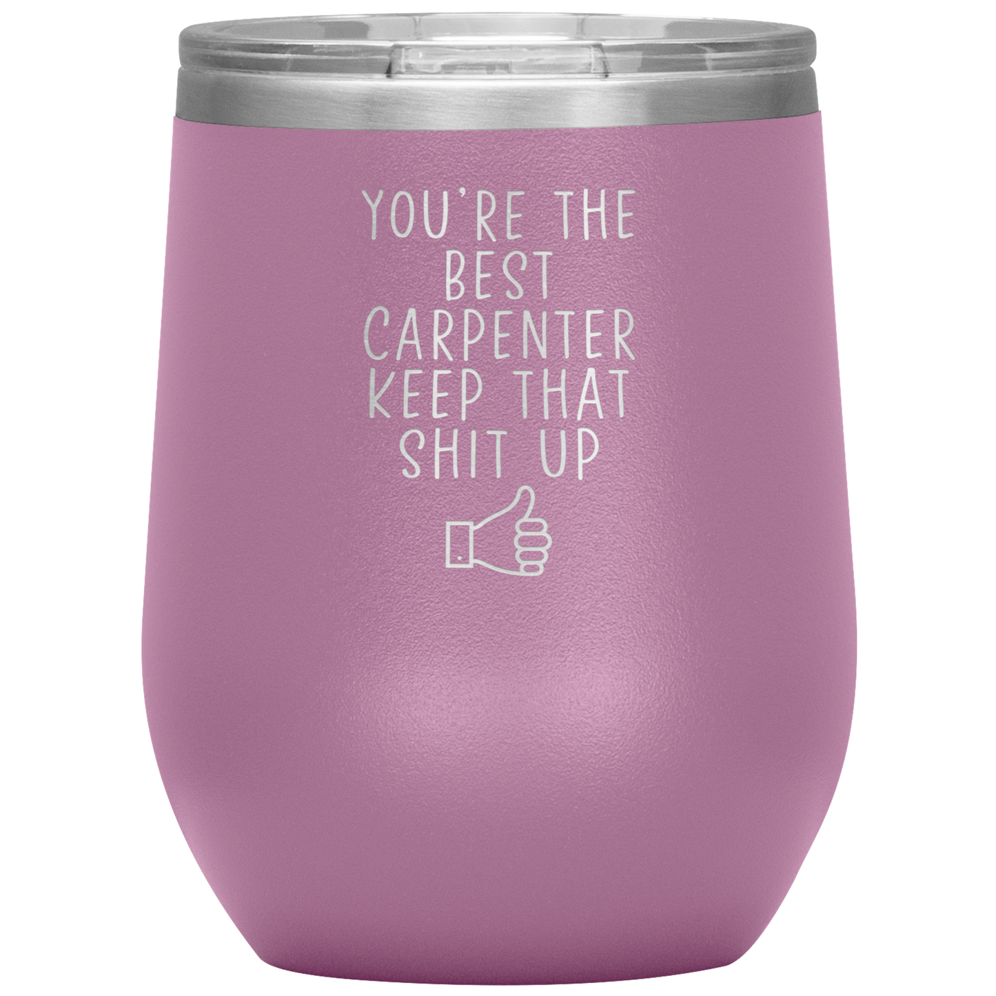 Carpenter Wine Tumbler, Gifts, Travel Wine Cup, Birthday Gifts for Men and Women