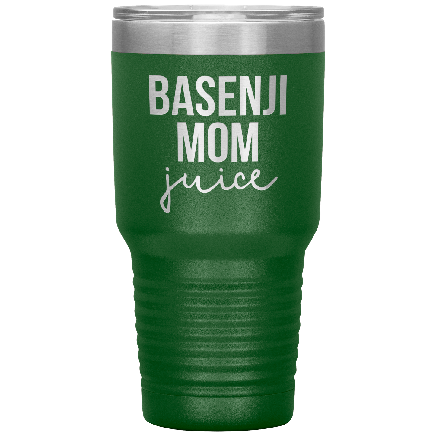 Basenji Mom Tumbler, Funny Travel Coffee Mug, Birthday Gifts for Men and Women