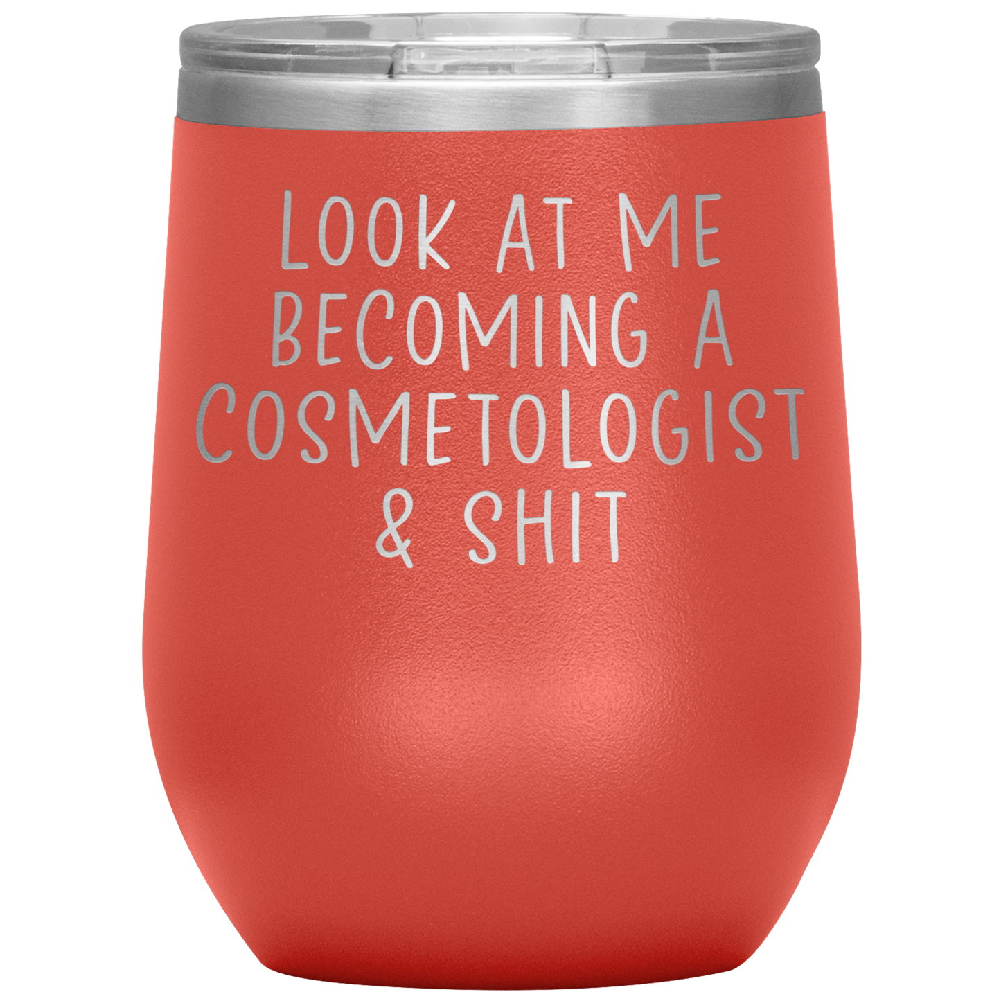 Cosmetologist Wine Tumbler, Cosmetologist Gifts, Travel Wine Cup, Birthday Gifts for Men and Women