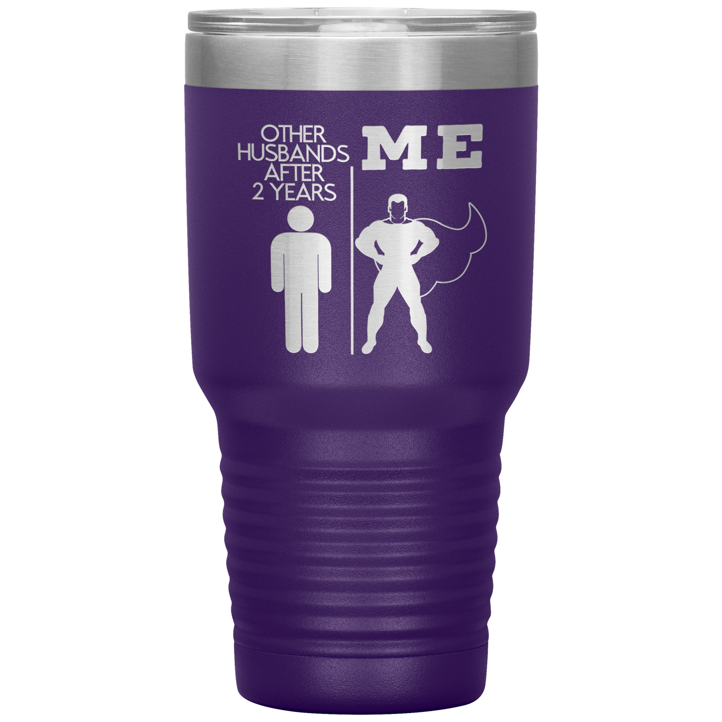 2nd Anniversary Tumbler, 2nd Anniversary Gifts, Travel Coffee Mug, Birthday Gifts for Men and Women