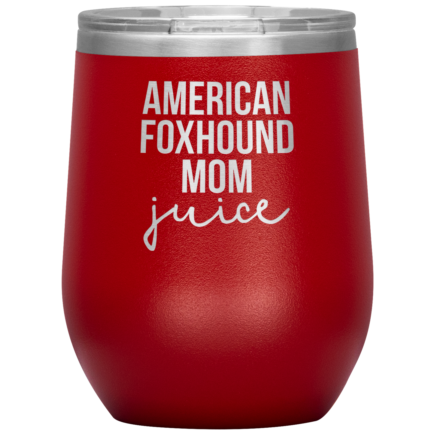 American Foxhound Mom Wine Tumbler, Funny Travel Wine Cup, Birthday Gifts for Men and Women