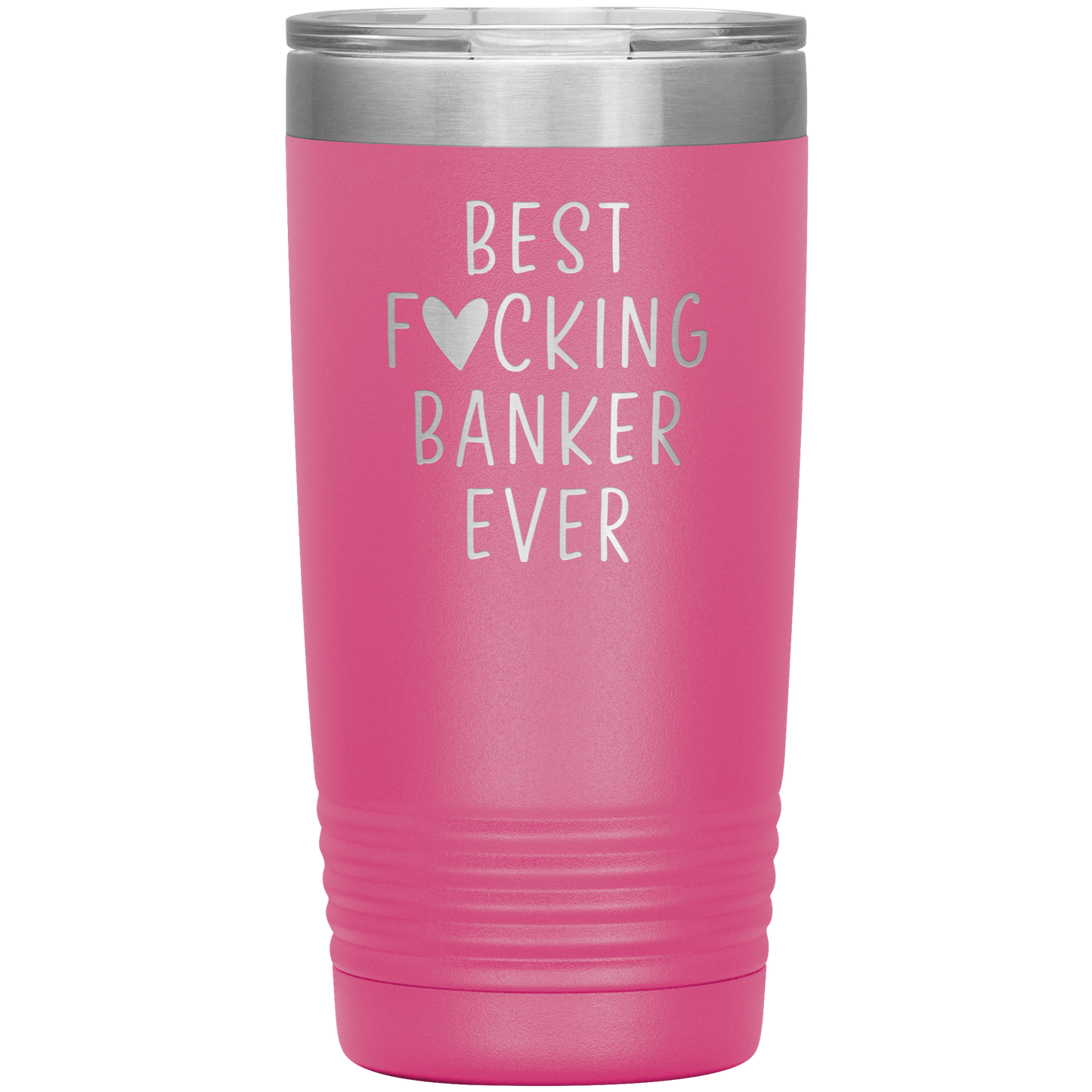 Banker Tumbler, Funny Travel Coffee Mug, Birthday Gifts for Men and Women