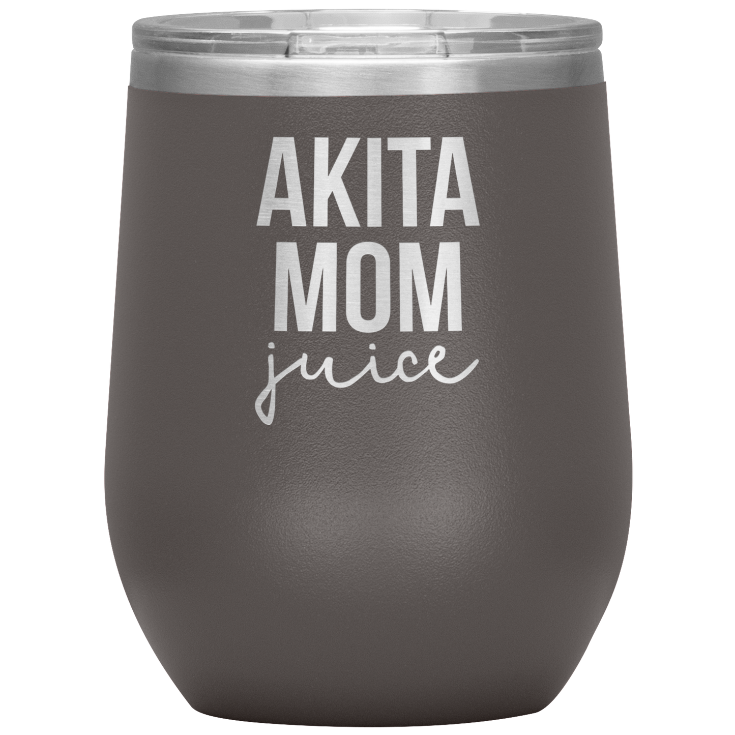 Akita Mom Wine Tumbler, Funny Travel Wine Cup, Birthday Gifts for Men and Women