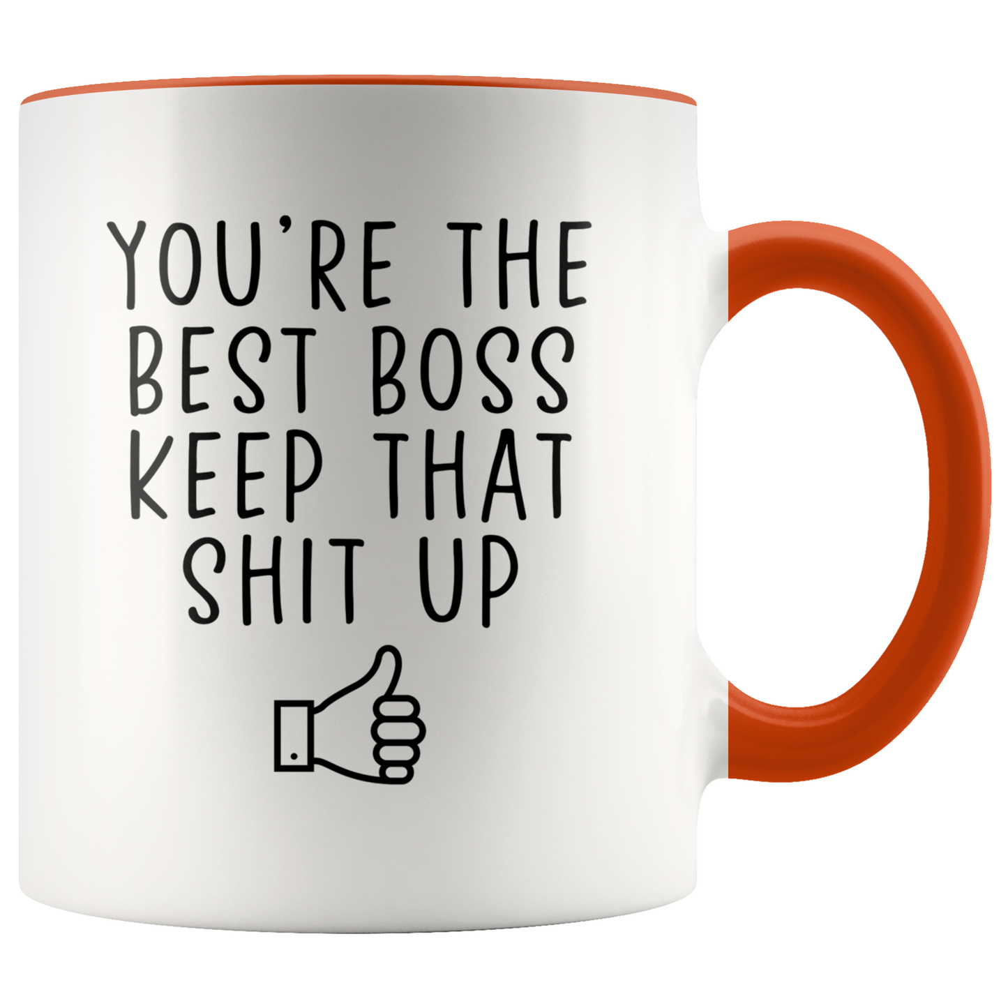 Boss Gifts, Coffee Mug, Two Tone Accent Cup, Birthday Gift for Men and Women