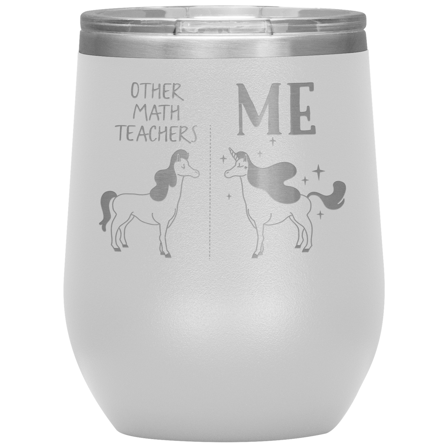 Math Teacher Wine Tumbler, Math Teacher Gifts, Travel Wine Cup, Birthday Gifts for Men and Women