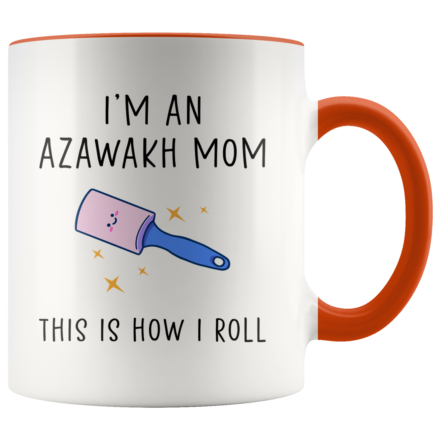 Azawakh Mom Gifts, Coffee Mug, Two Tone Accent Cup, Birthday Gift for Men and Women