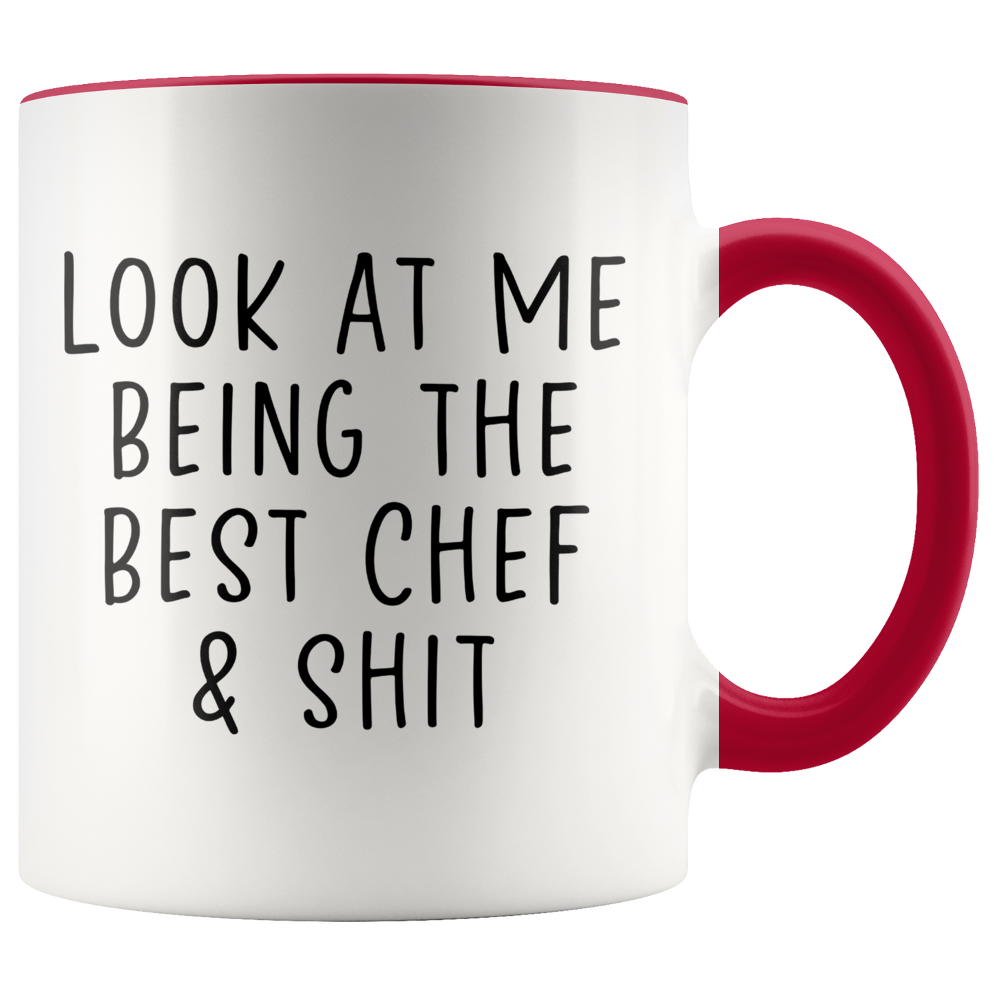 Chef Gifts, Funny Coffee Mug, Appreciation Two Tone Accent Cup, Birthday Gift for Men and Women