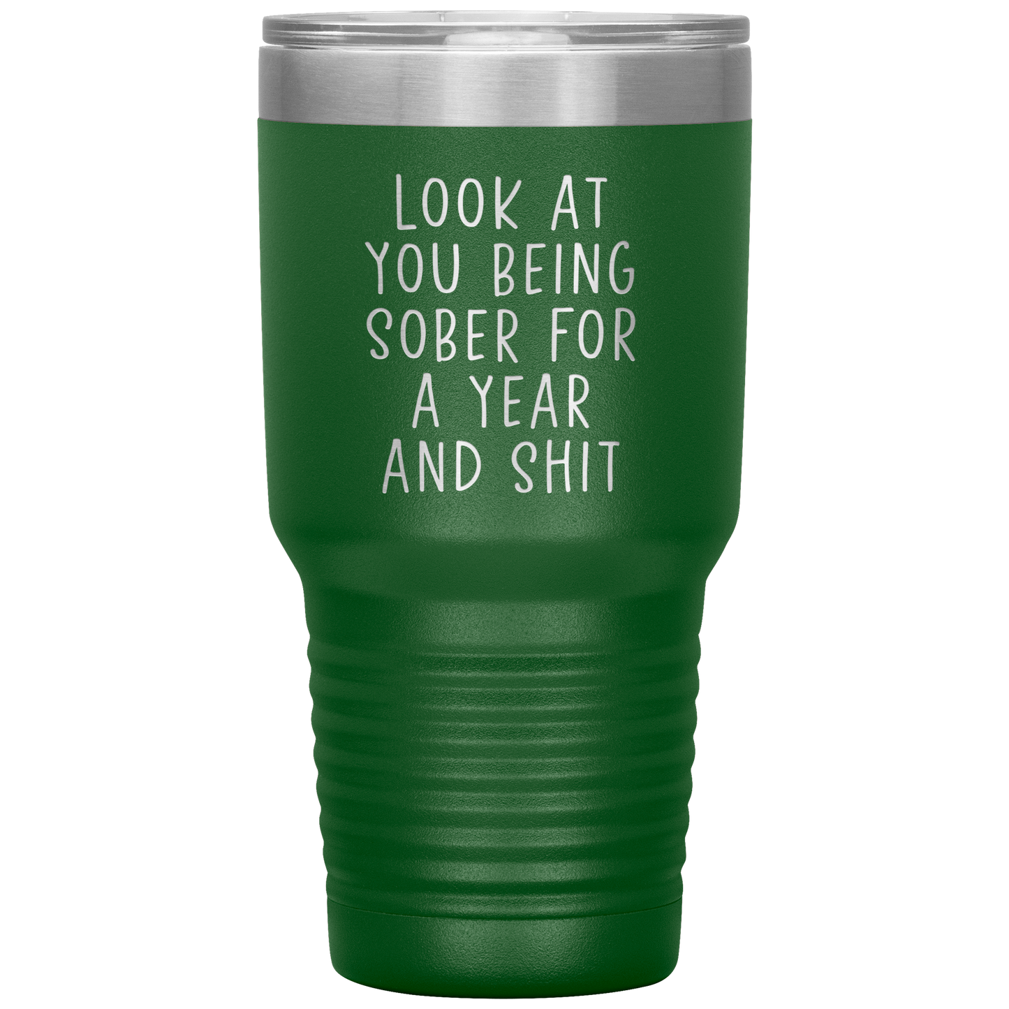 1 Year Sober Tumbler, 1 Year Sober Gifts, 1 Year Sober Coffee Mug, Sobriety Gifts for Men and Women