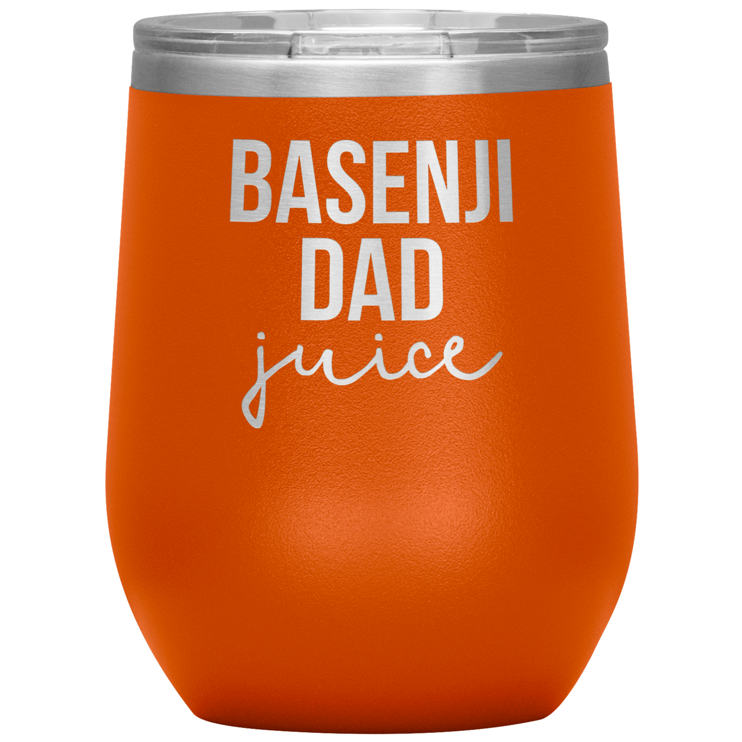 Basenji Dad Wine Tumbler, Funny Travel Wine Cup, Birthday Gifts for Men and Women