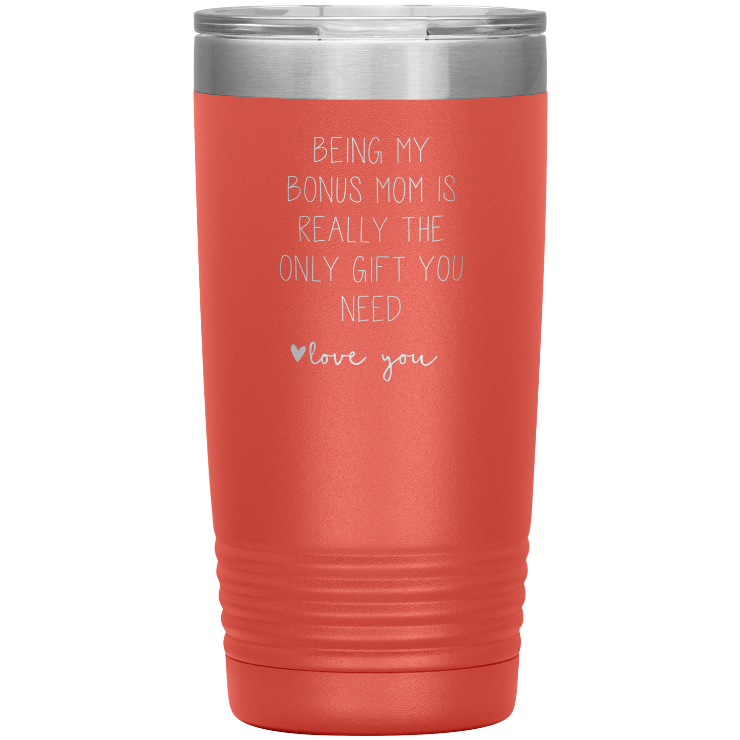 Bonus Mom Tumbler, Bonus Mom Gifts, Travel Coffee Mug, Birthday Gifts for Men and Women