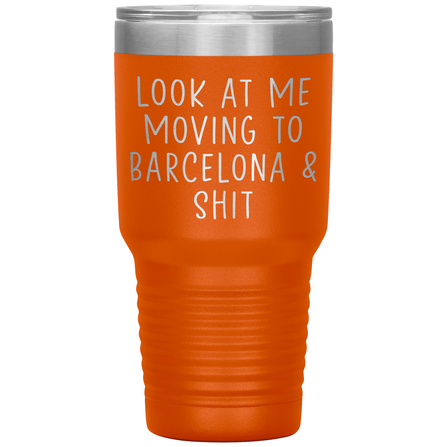 Moving to Barcelona Spain Tumbler, Funny Travel Coffee Mug, Birthday Gifts for Men and Women