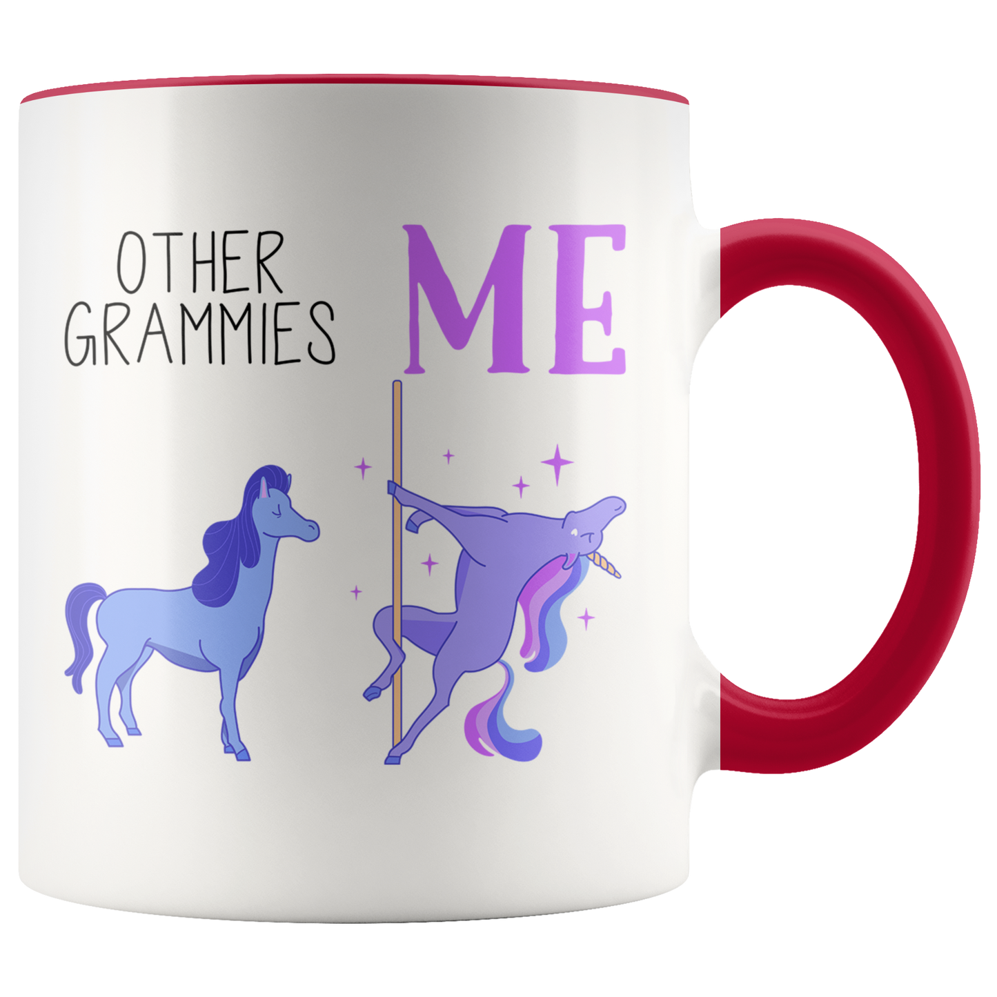 Grammy Gifts, Grammy Coffee Mug, Two Tone Accent Cup, Birthday Gift for Men and Women