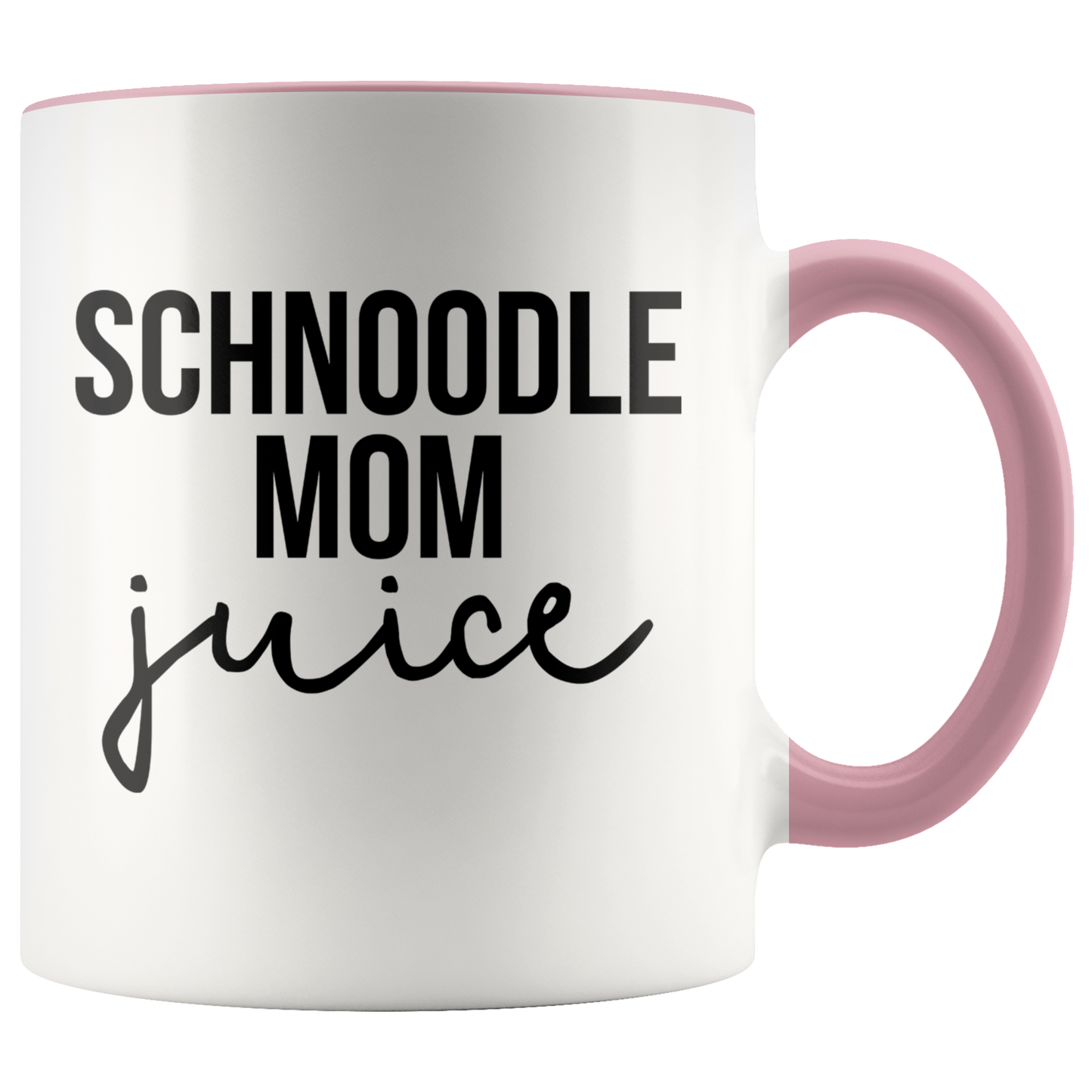 Schnoodle Mom Gifts, Coffee Mug, Two Tone Accent Cup, Birthday Gift for Men and Women