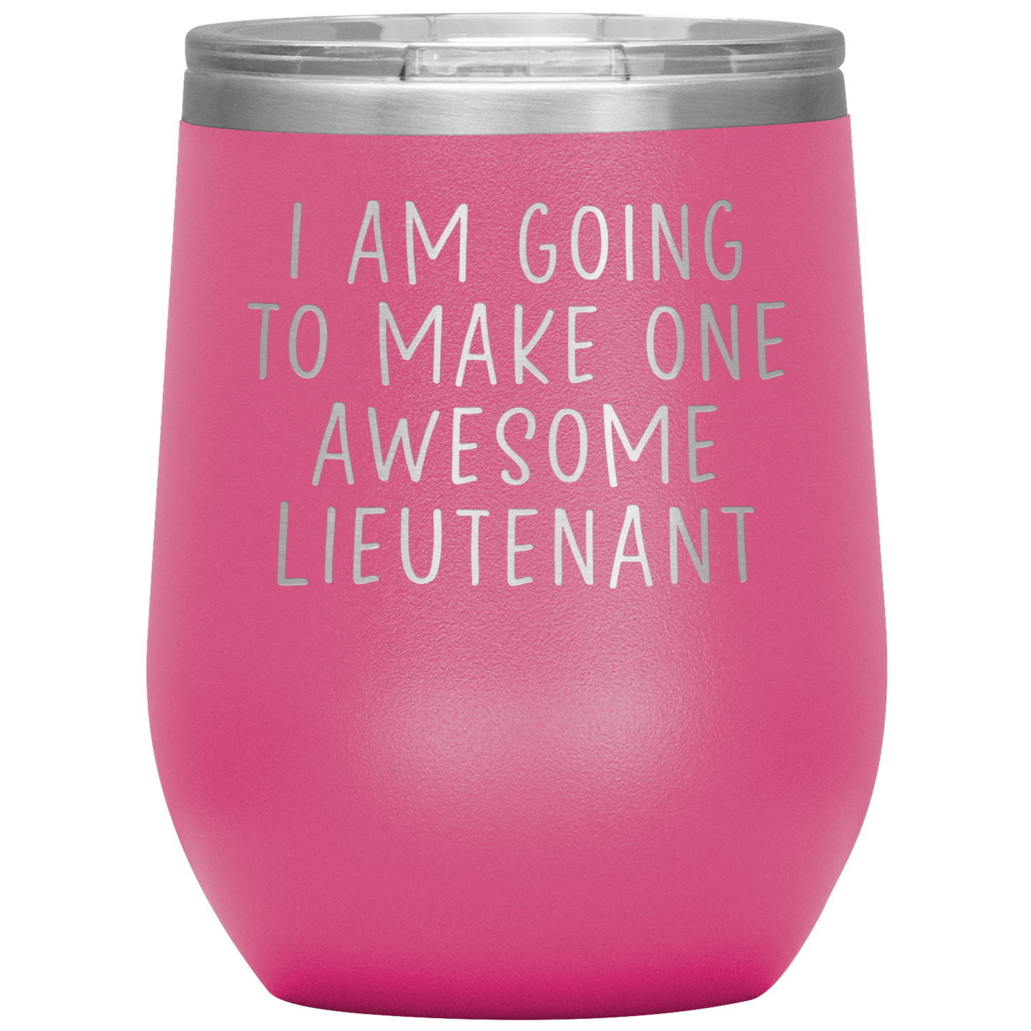 Lieutenant Wine Tumbler, Lieutenant Gifts, Travel Wine Cup, Birthday Gifts for Men and Women