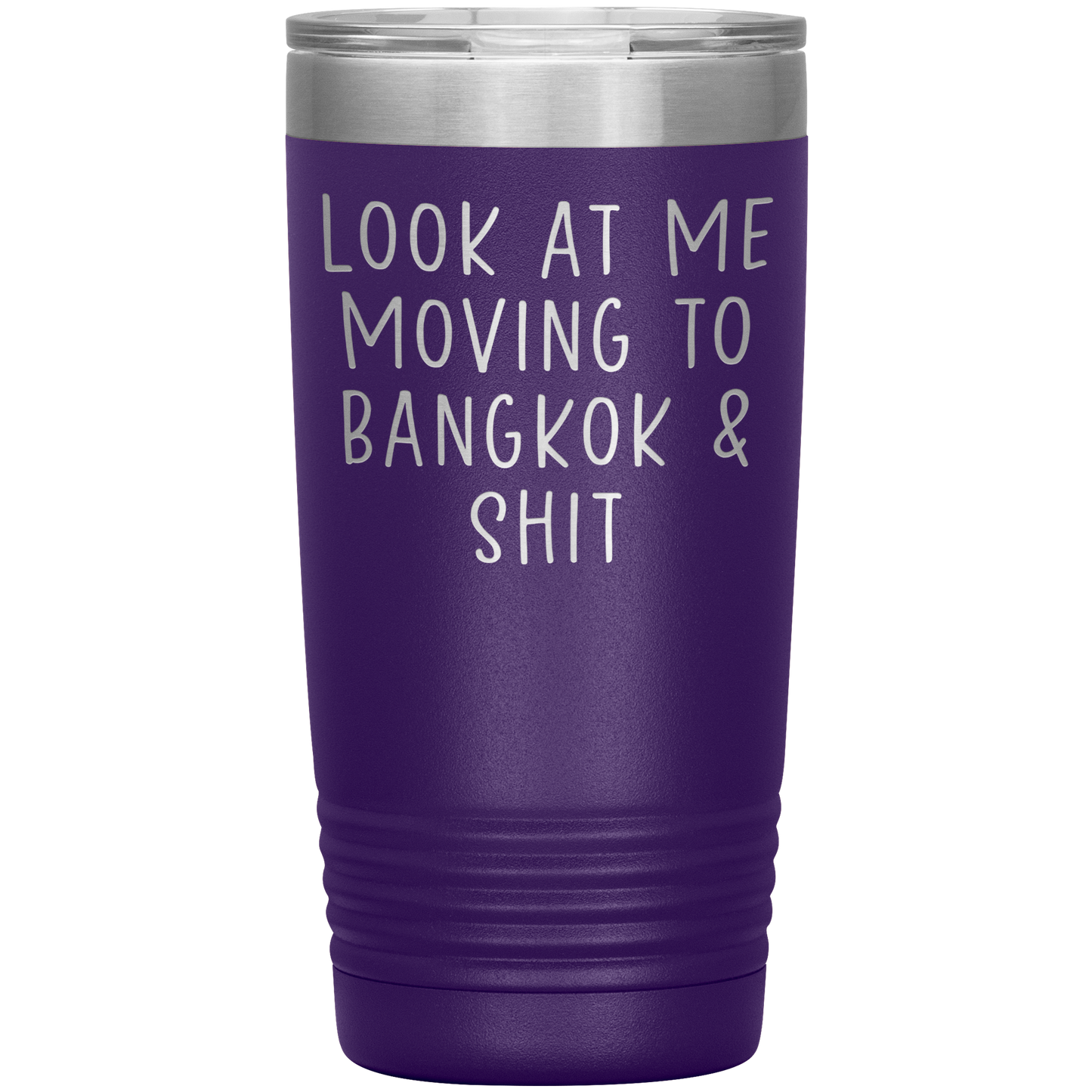 Moving to Bangkok Thailand Tumbler, Funny Moving Away Travel Coffee Mug, Birthday Gifts for Men and Women