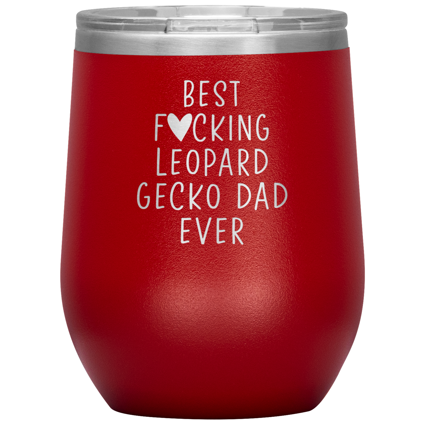 Leopard Gecko Dad Wine Tumbler, Leopard Gecko Dad Gifts, Travel Wine Cup, Birthday Gifts for Men and Women