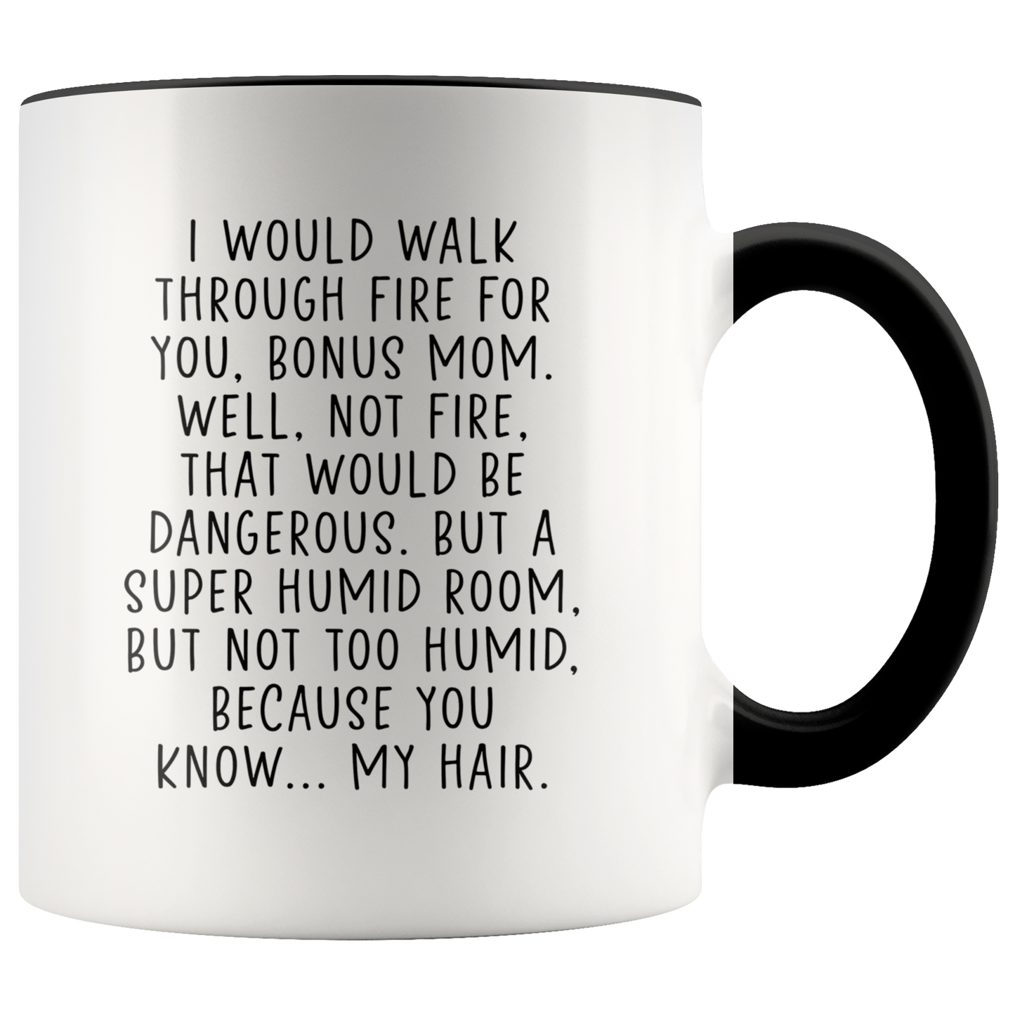 Bonus mom Gifts, Stepmom Coffee Mug, Two Tone Accent Cup, Birthday Gift for Men and Women