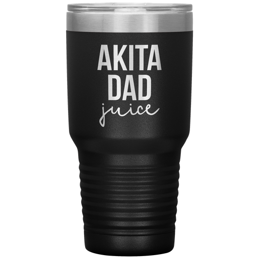 Akita Dad Tumbler, Funny Travel Coffee Mug, Birthday Gifts for Men and Women