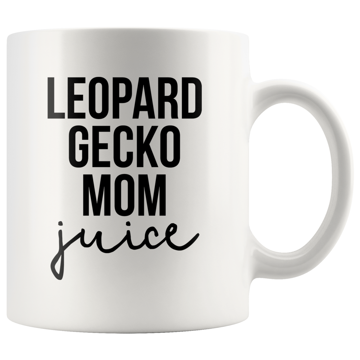 Leopard Gecko Mom Gifts, Coffee Mug, Two Tone Accent Cup, Birthday Gift for Men and Women