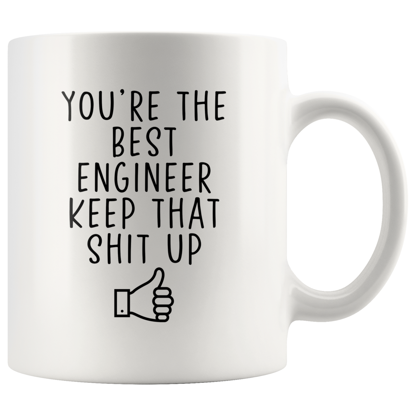 Engineer Gifts, Coffee Mug, Two Tone Accent Cup, Birthday Gift for Men and Women