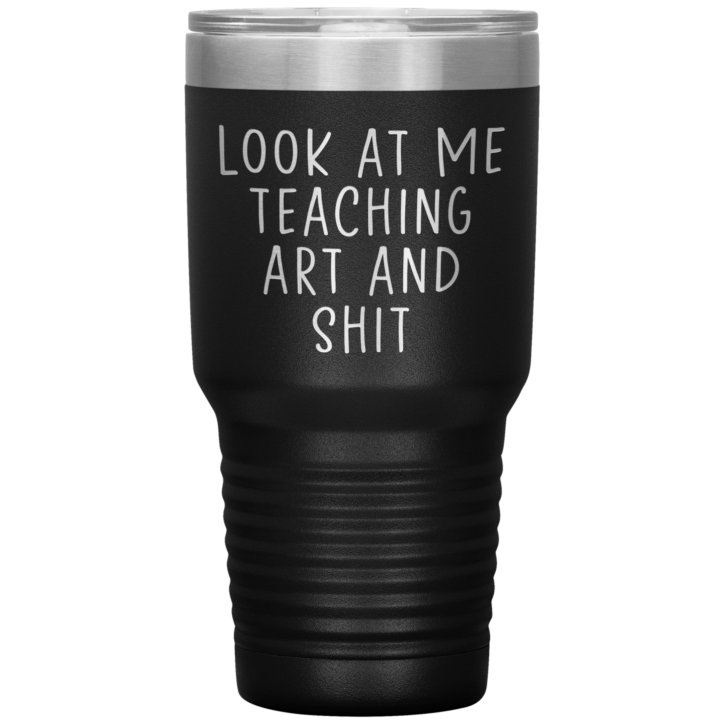 Professeur d’art Tumbler, Cadeaux professeur d’art, tasse de café de voyage, cadeaux d’anniversaire pour les hommes et les femmes