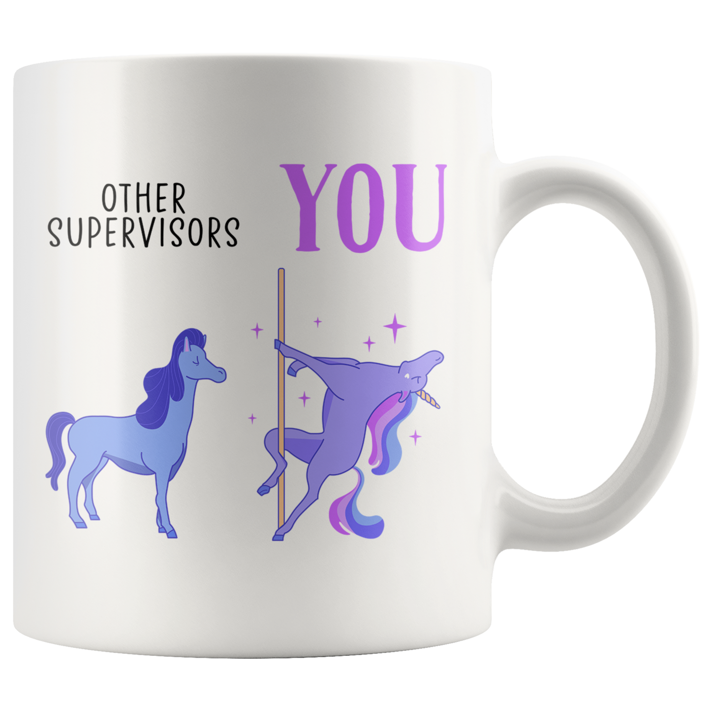 Supervisor Gifts, Coffee Mug, Two Tone Accent Cup, Birthday Gift for Men and Women