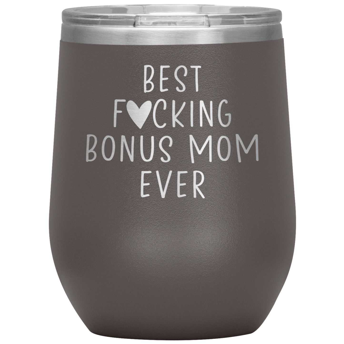 Bonus Mom Wine Tumbler, Bonus Mom Gifts, Travel Wine Cup, Birthday Gifts for Men and Women