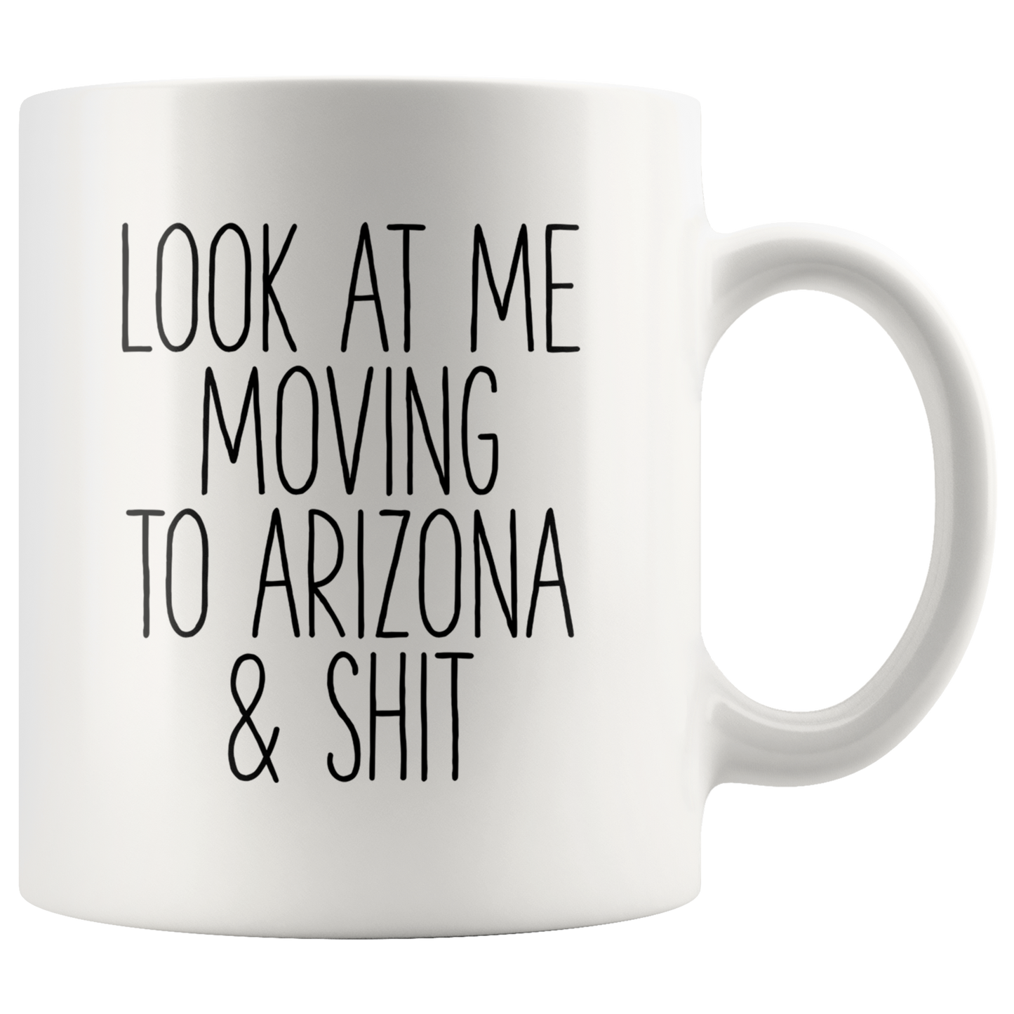 Moving to Arizona Gifts, Moving Away Coffee Mug, Two Tone Accent Cup, Birthday Gift for Men and Women